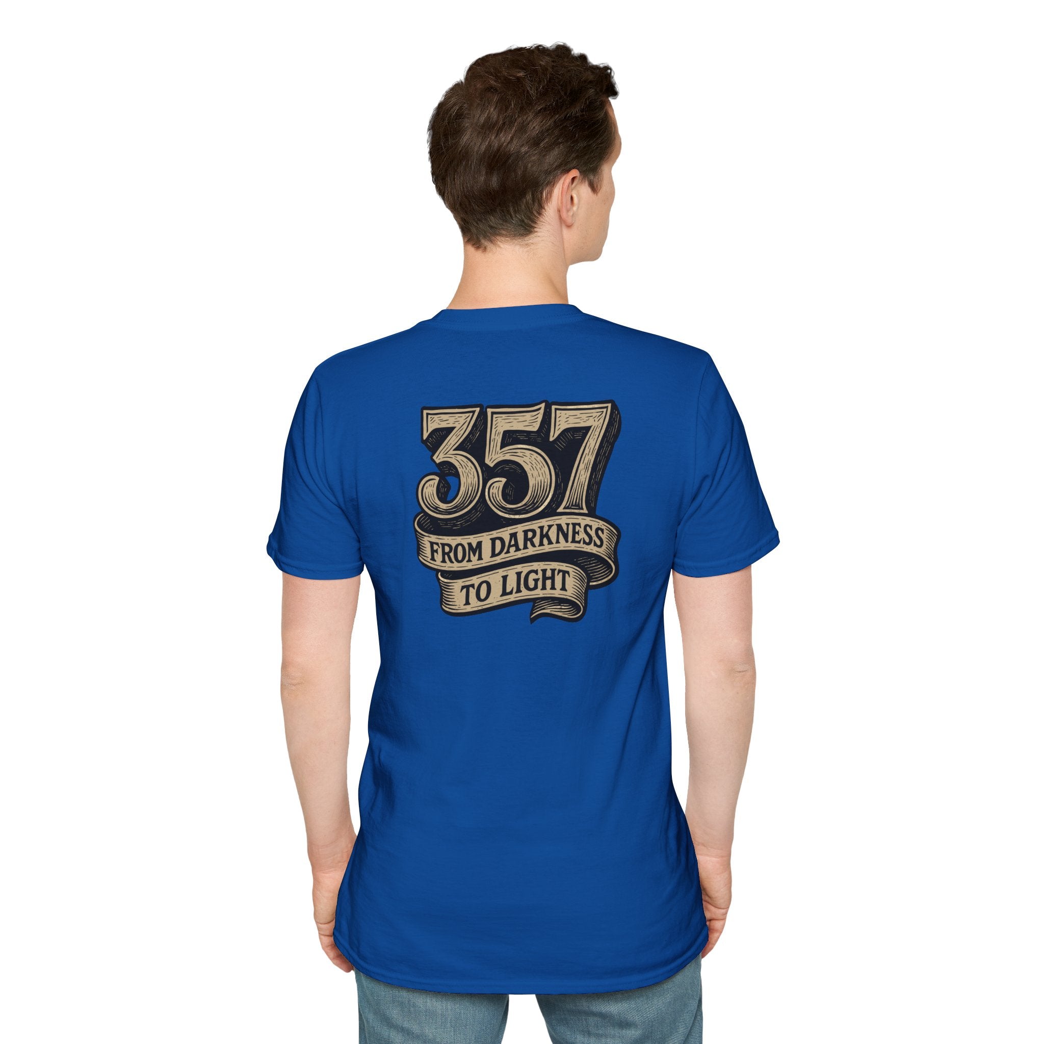 Freemason 357 Woodcut Unisex Softstyle T-Shirt, Casual Wear, Gift for Masonic Friends, Spiritual T-Shirt, Unique Brotherhood Tee