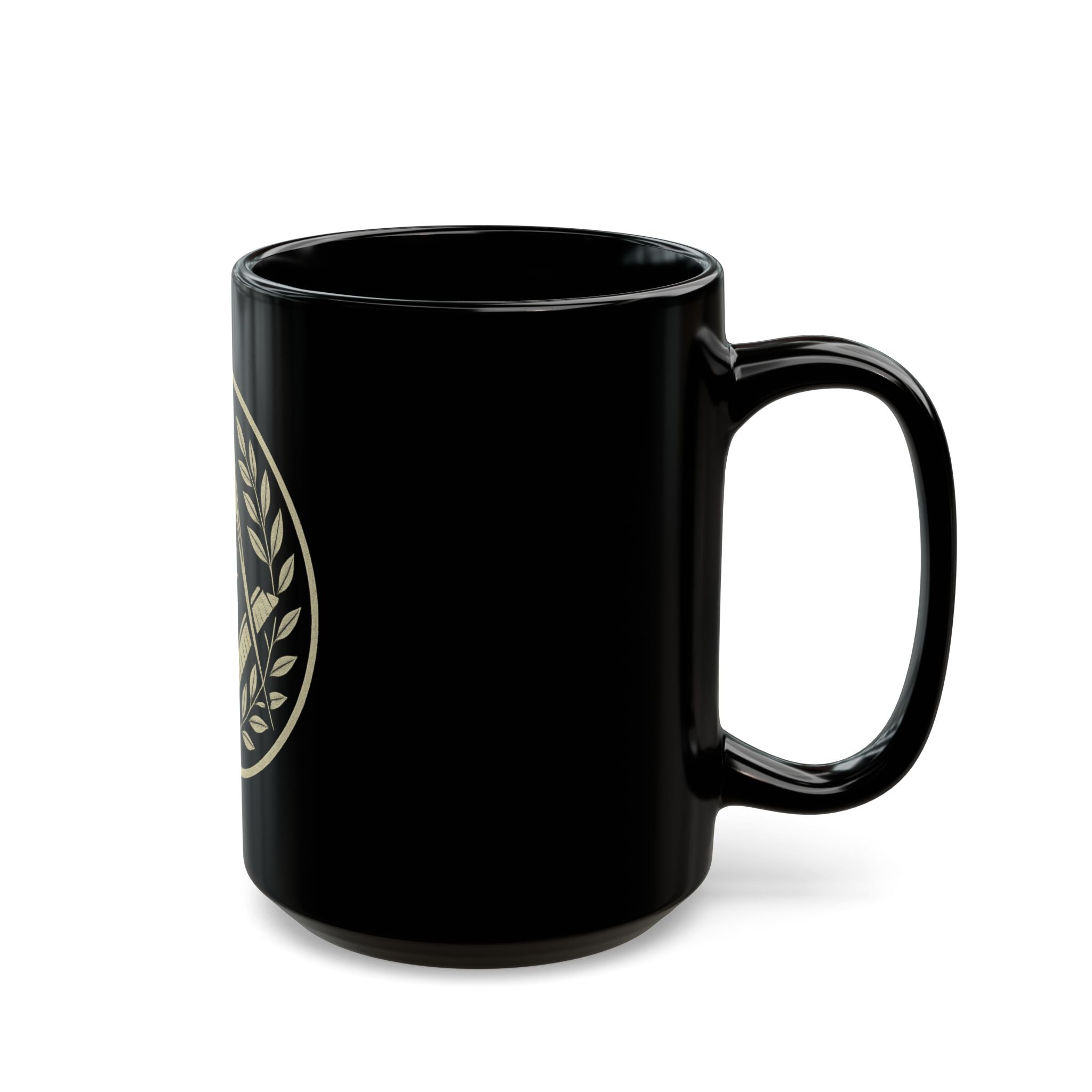 Masonic Black Mug | Perfect for Coffee Lovers, Gift for Masons, Unique Collectible, Ritual Needs, Home Decor