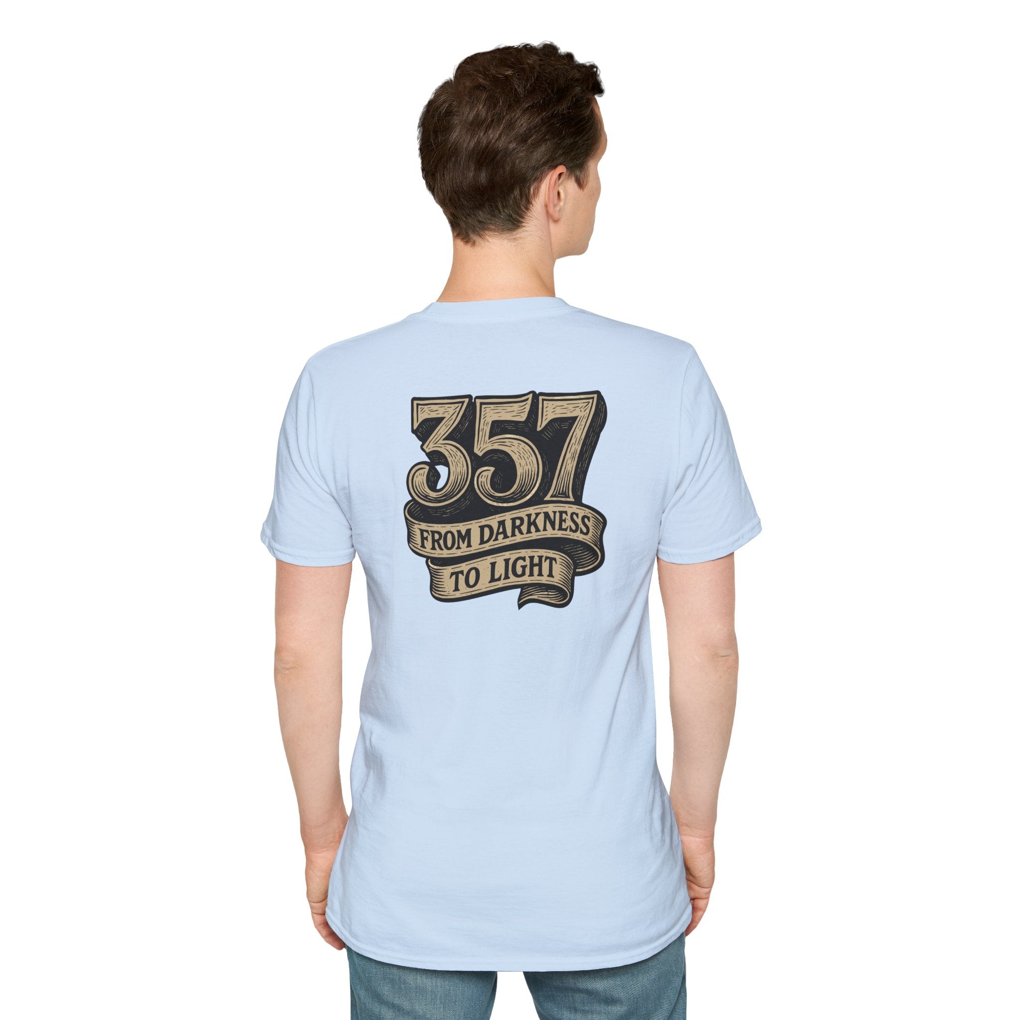 Freemason 357 Woodcut Unisex Softstyle T-Shirt, Casual Wear, Gift for Masonic Friends, Spiritual T-Shirt, Unique Brotherhood Tee