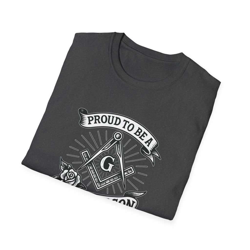 Proud Freemason Unisex Softstyle T-Shirt | Perfect for Masonic Events, Gifts for Brothers, Celebrations, Apparel, Everyday Wear