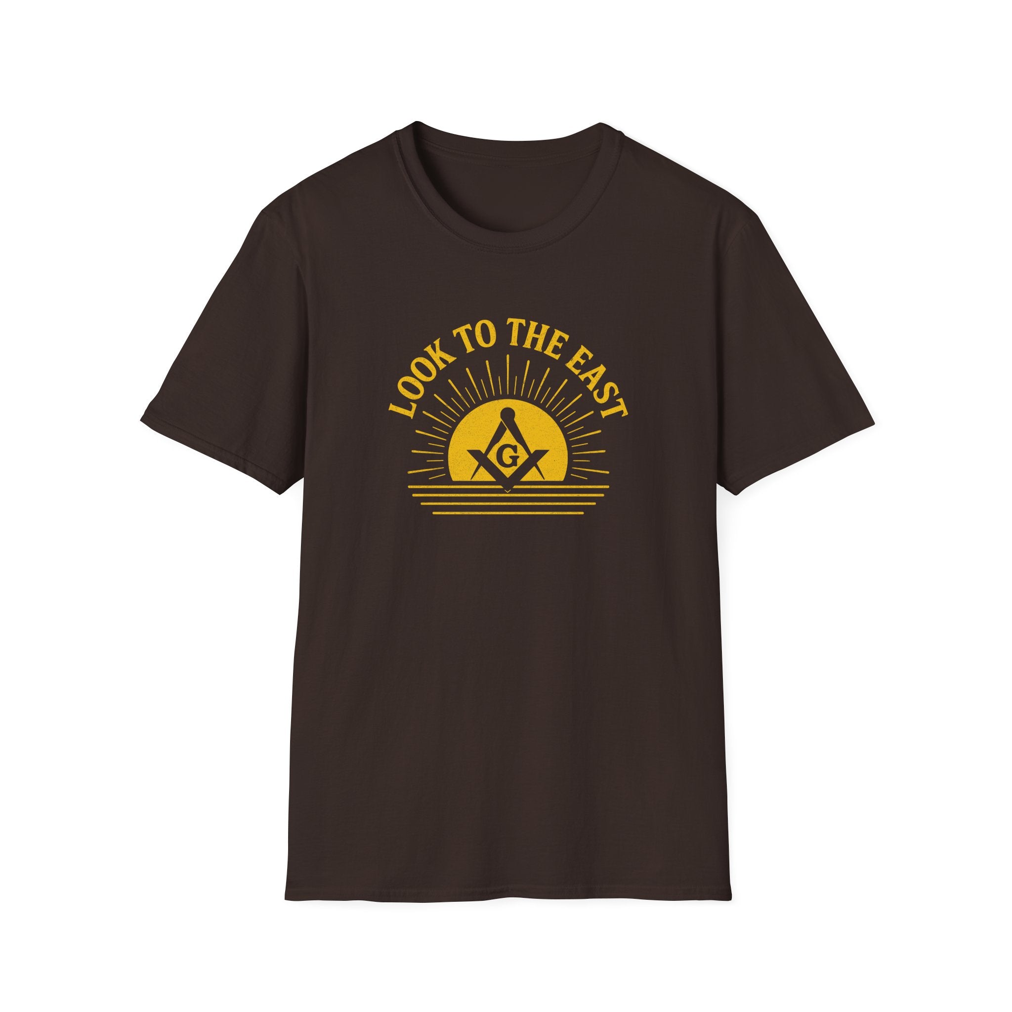 Unisex Inspirational Graphic T-Shirt, Look to the East Shirt, Casual Wear, Gift for Freemasons, Spiritual T-Shirt, Unisex Tee