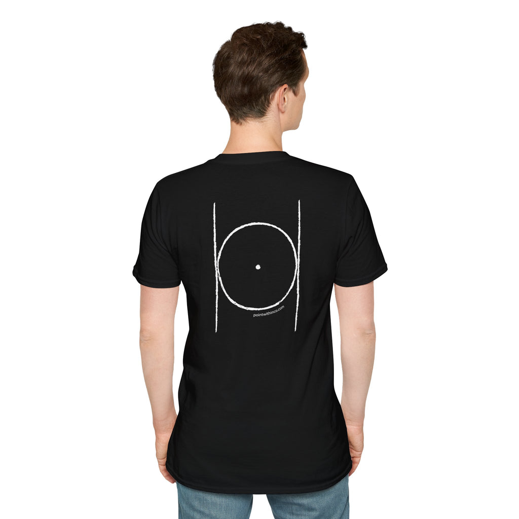 Minimalist Circle Design Unisex T-Shirt, Casual Tee, Gift for Art Lovers, Everyday Wear, Unisex Graphic Tee, Comfortable Shirt