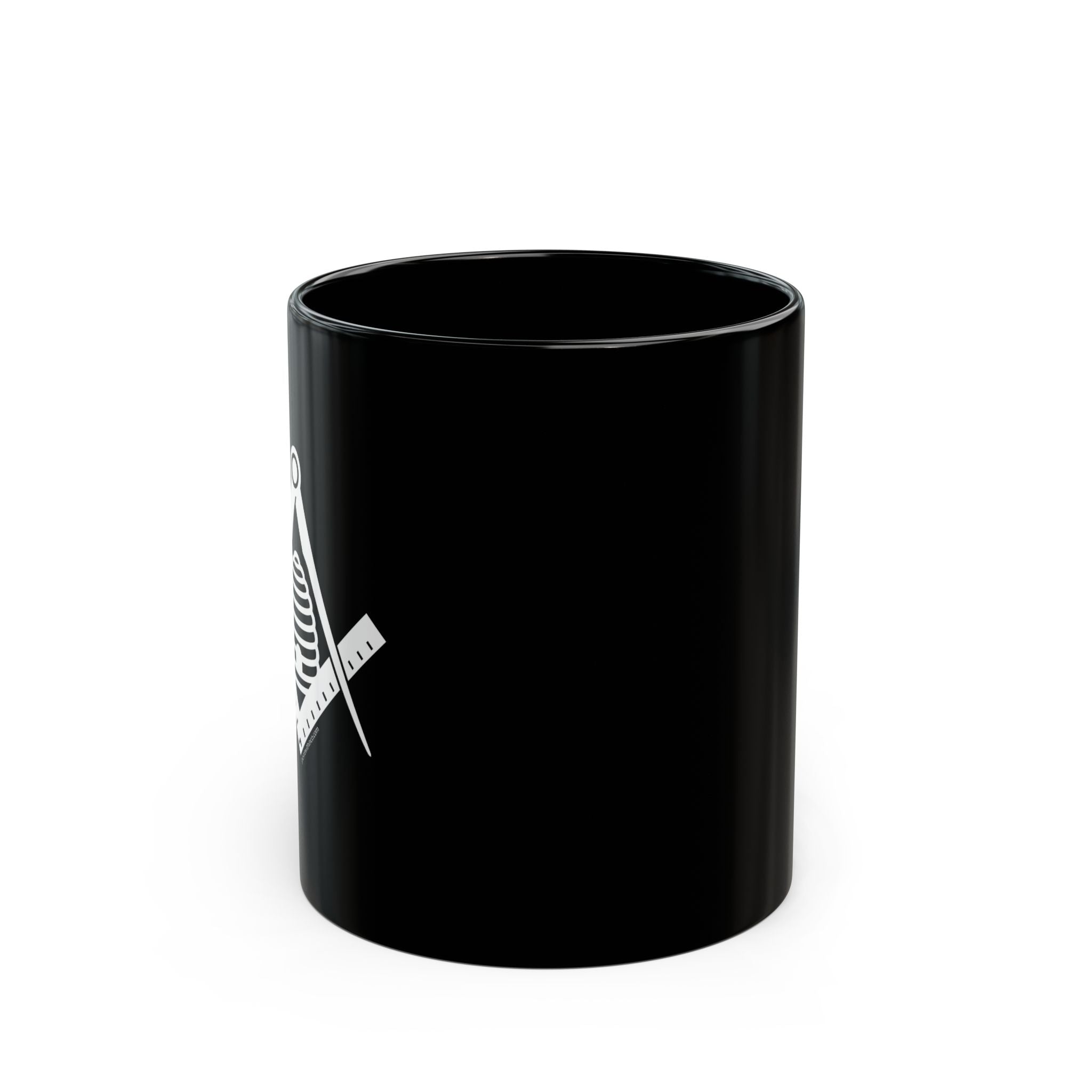 Masonic Black Mug, Perfect for Coffee Lovers, Great Gift for Freemasons, Celebrate Brotherhood, 11oz or 15oz