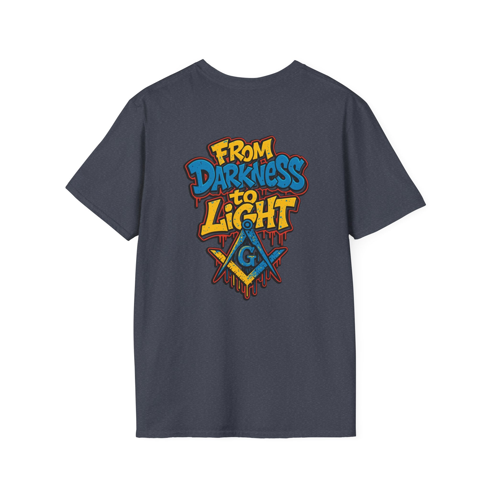 Masonic From Darkness to Light Inspirational T-Shirt, Unisex Tee, From Darkness to Light Shirt, Freemason Apparel, Motivational Gift, Casual Wear