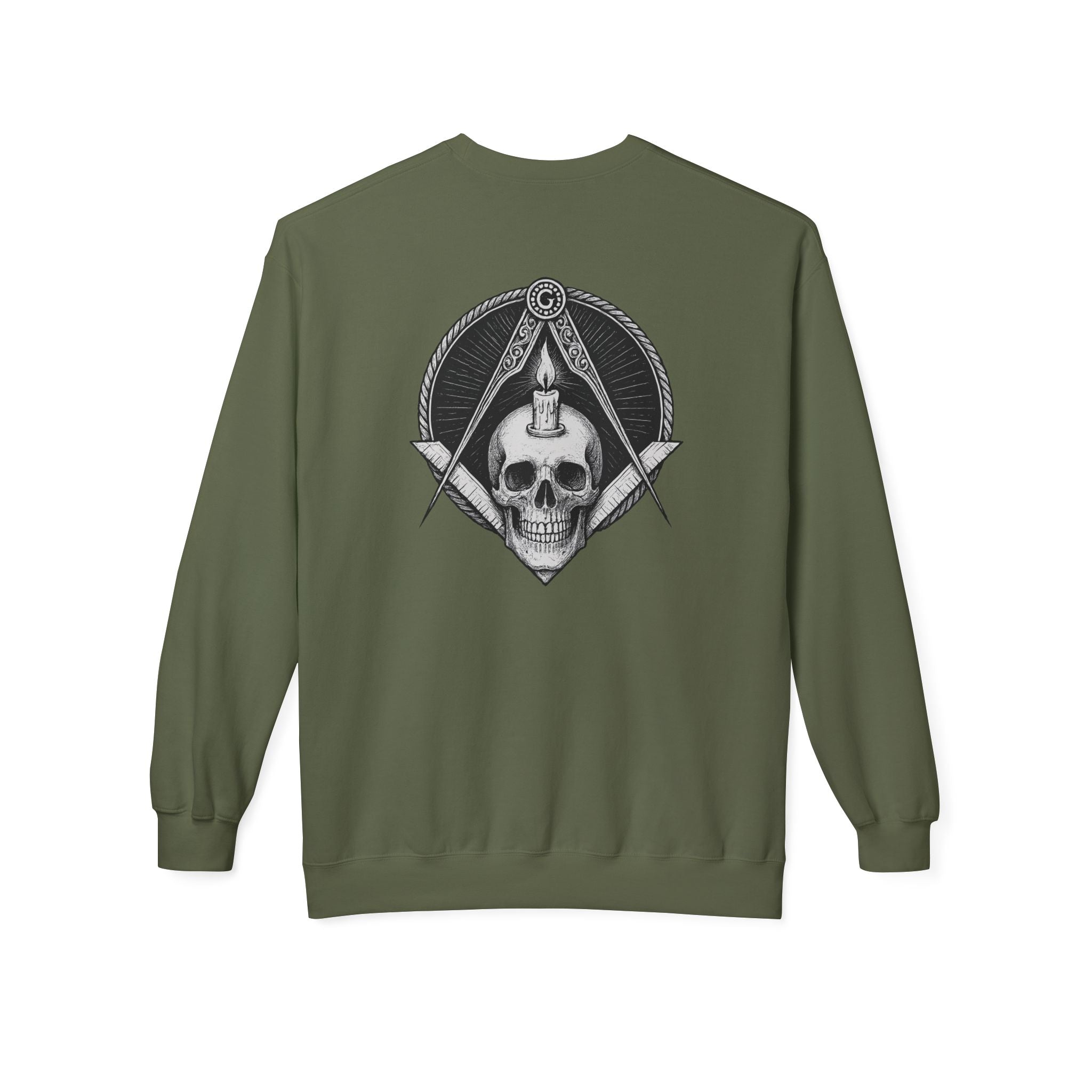 Masonic Skull Sweatshirt, Cozy Crewneck, Unisex Fleece, Unique Gift for Occasions, Trendy Casual Wear, Masonic Apparel