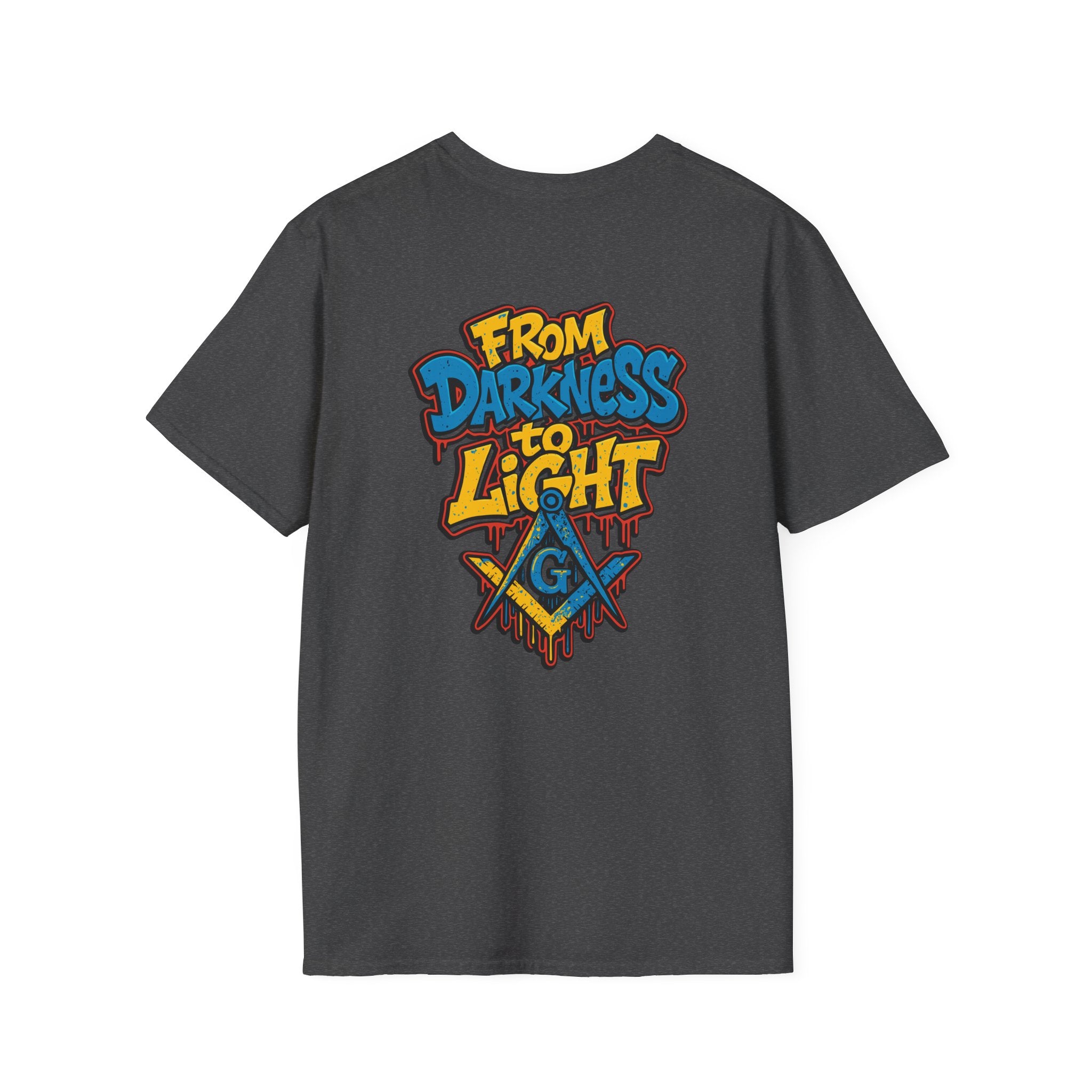 Masonic From Darkness to Light Inspirational T-Shirt, Unisex Tee, From Darkness to Light Shirt, Freemason Apparel, Motivational Gift, Casual Wear