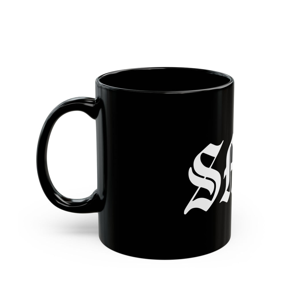 Bold Black Mug with Cool Typography - Perfect Gift for Friends, Coffee Lovers, Unique Decor for Home, Office, or Special Occasions