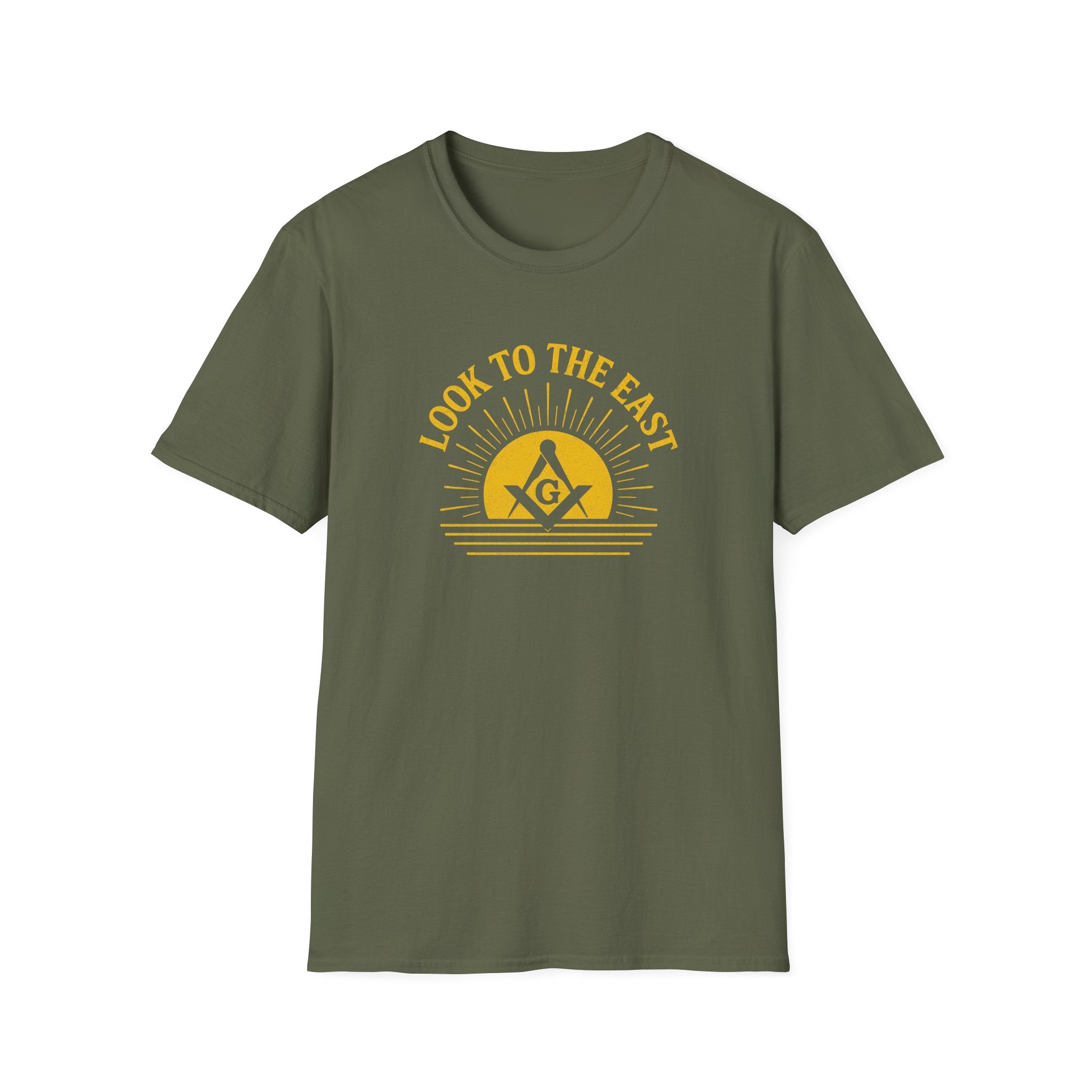 Unisex Inspirational Graphic T-Shirt, Look to the East Shirt, Casual Wear, Gift for Freemasons, Spiritual T-Shirt, Unisex Tee