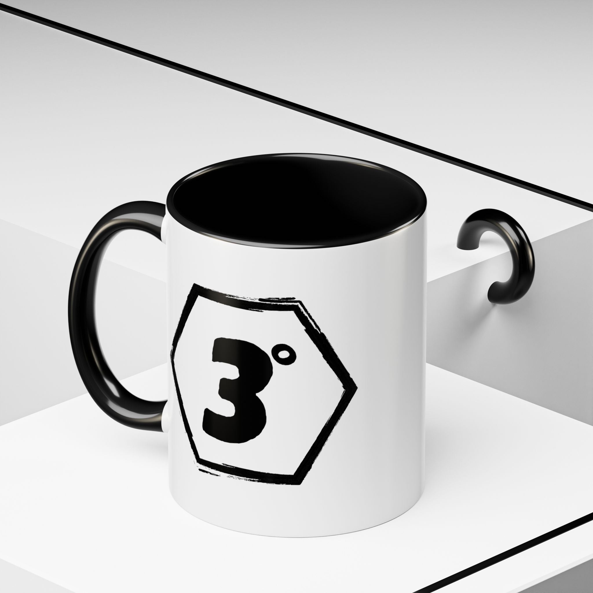 Copy of Stylish Accent Coffee Mug, Black and White Design, Perfect for Home Office, Gift for Coffee Lovers, Unique Kitchen Decor, Ideal for Holidays