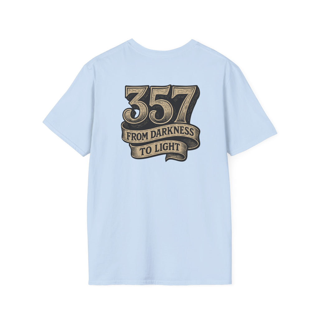 Freemason 357 Woodcut Unisex Softstyle T-Shirt, Casual Wear, Gift for Masonic Friends, Spiritual T-Shirt, Unique Brotherhood Tee