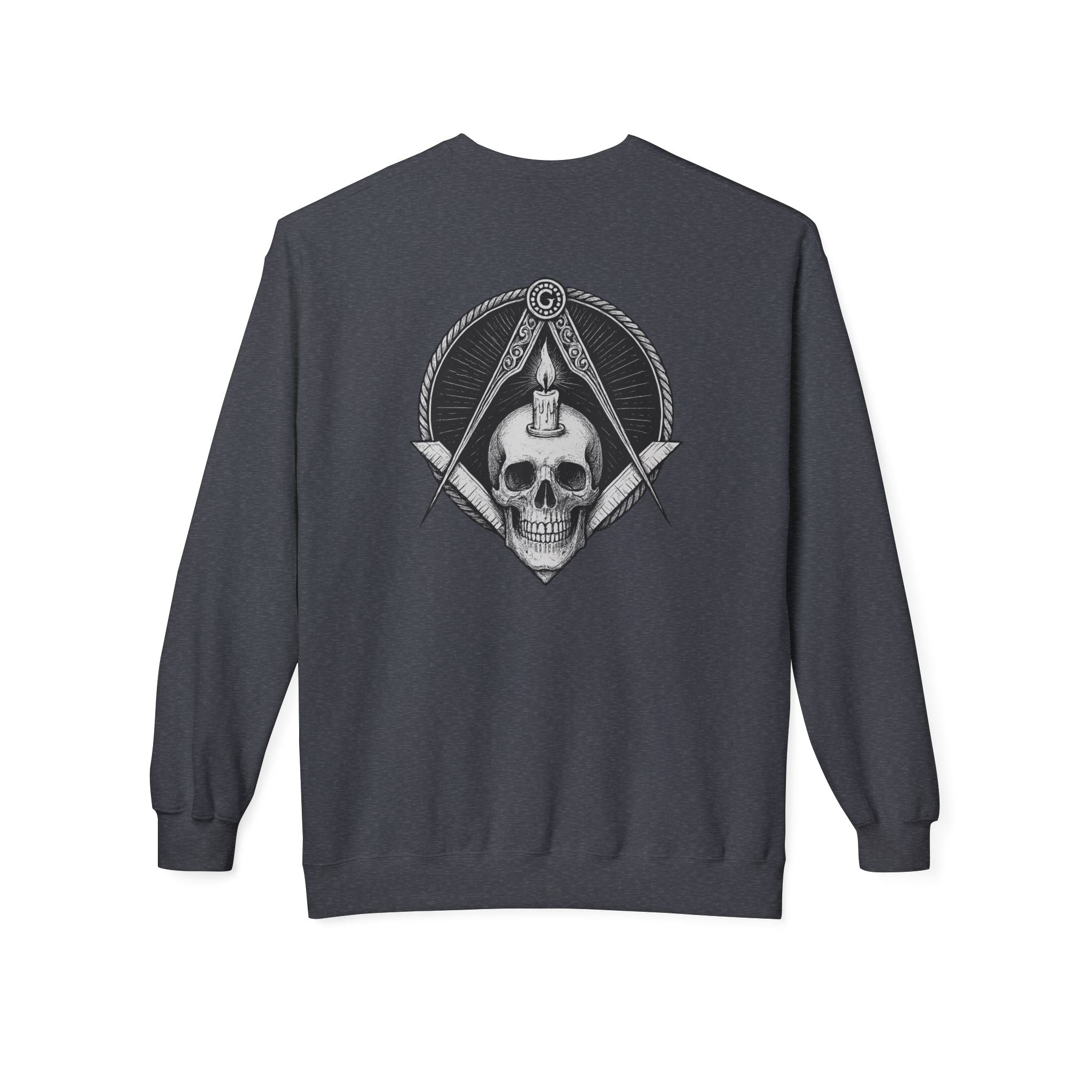 Masonic Skull Sweatshirt, Cozy Crewneck, Unisex Fleece, Unique Gift for Occasions, Trendy Casual Wear, Masonic Apparel