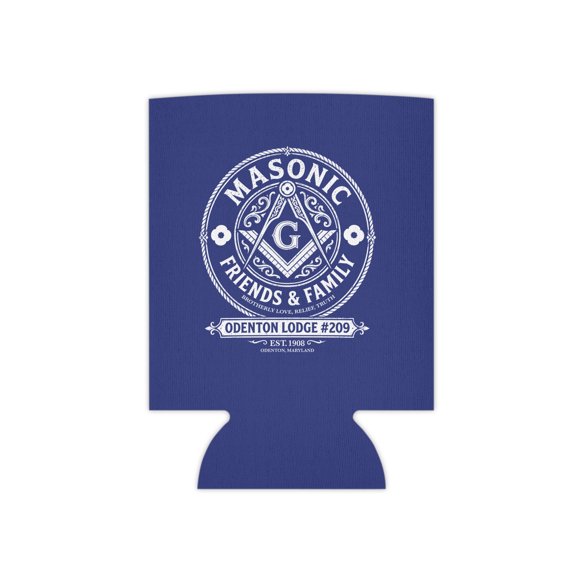 Masonic Friends and family Can Cooler – Odenton Lodge #209 Friends & Family Stubby Holder