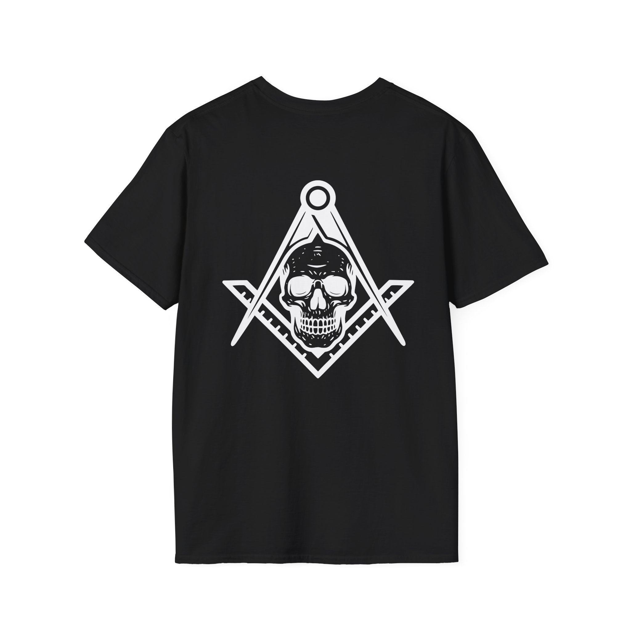 Masonic Skull Graphic Tee, Unisex Casual Shirt, Gift for Freemasons, Gothic Apparel, Spirituality T-Shirt