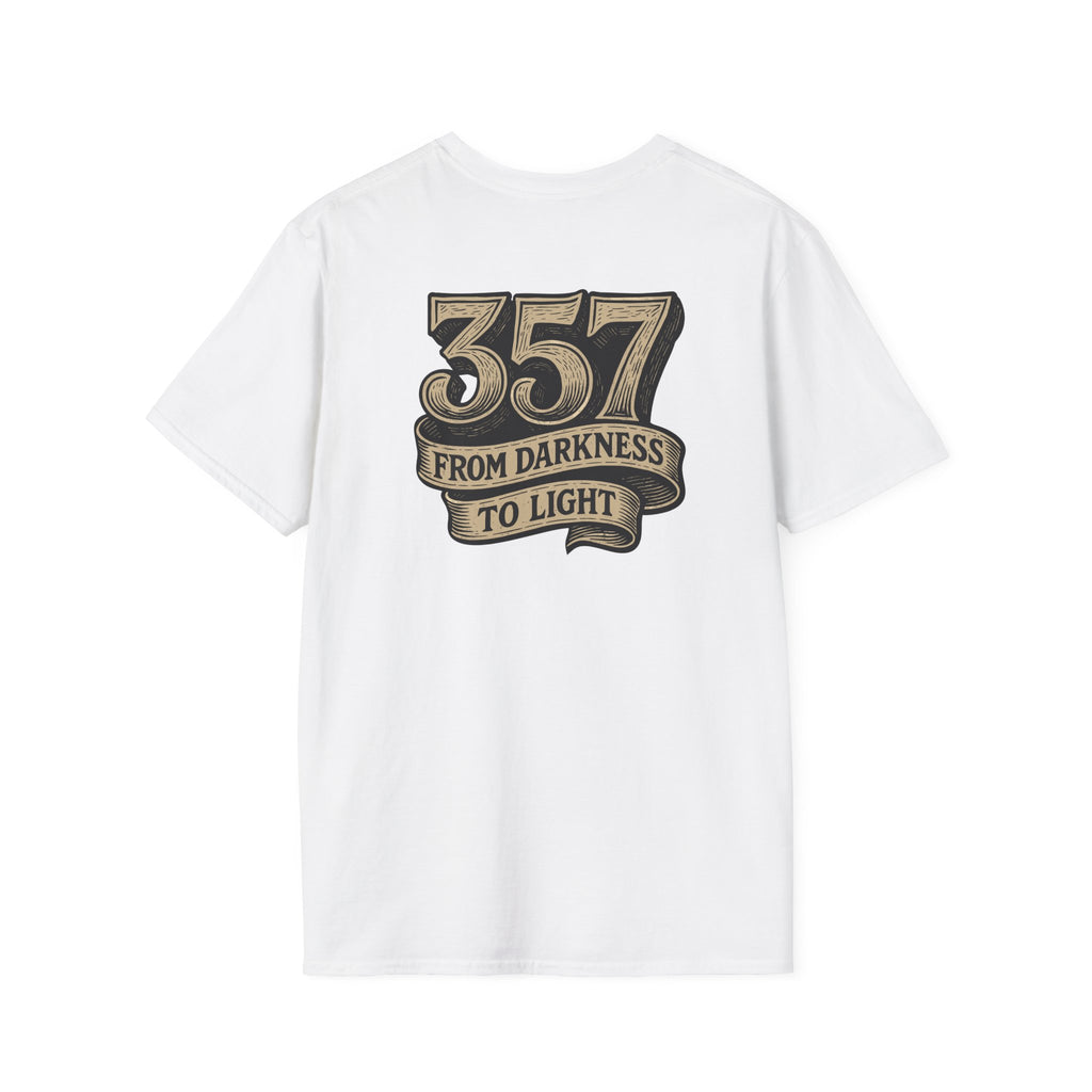 Freemason 357 Woodcut Unisex Softstyle T-Shirt, Casual Wear, Gift for Masonic Friends, Spiritual T-Shirt, Unique Brotherhood Tee
