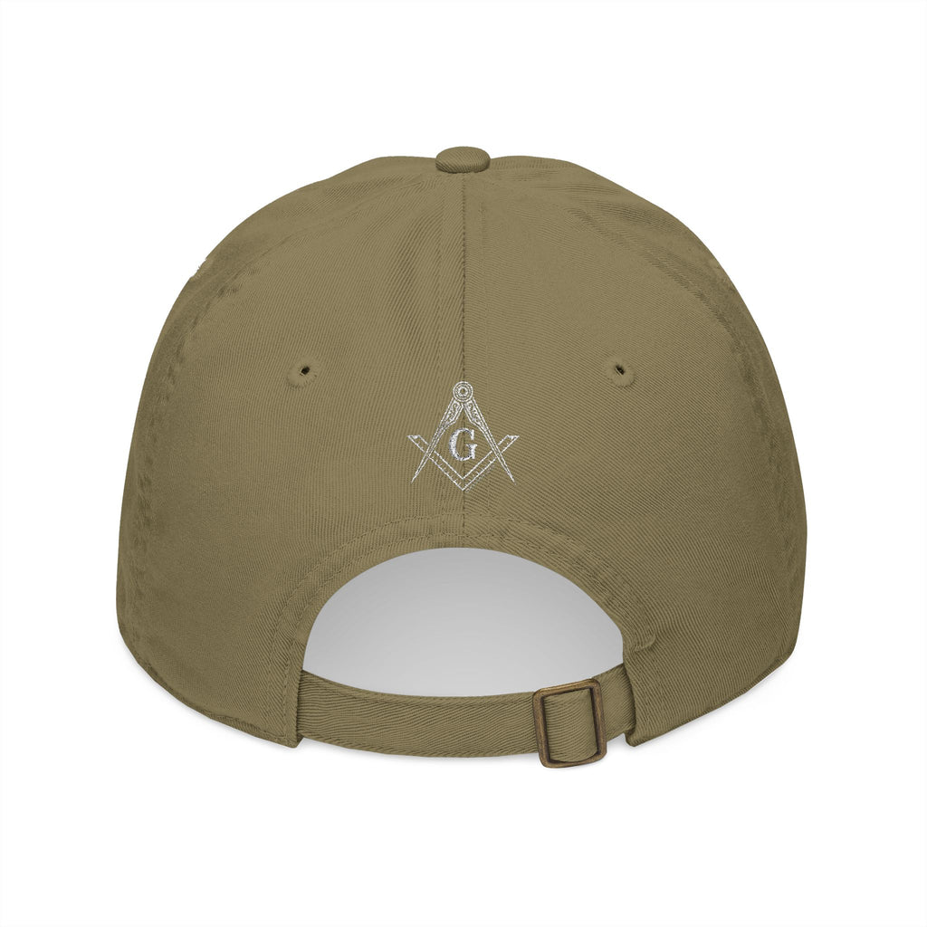 Stylish Organic Embroidered Baseball Cap, Trendy Hat for Everyday Wear, Perfect Gift for Freemasons, Unique Accessory for Casual [...]
