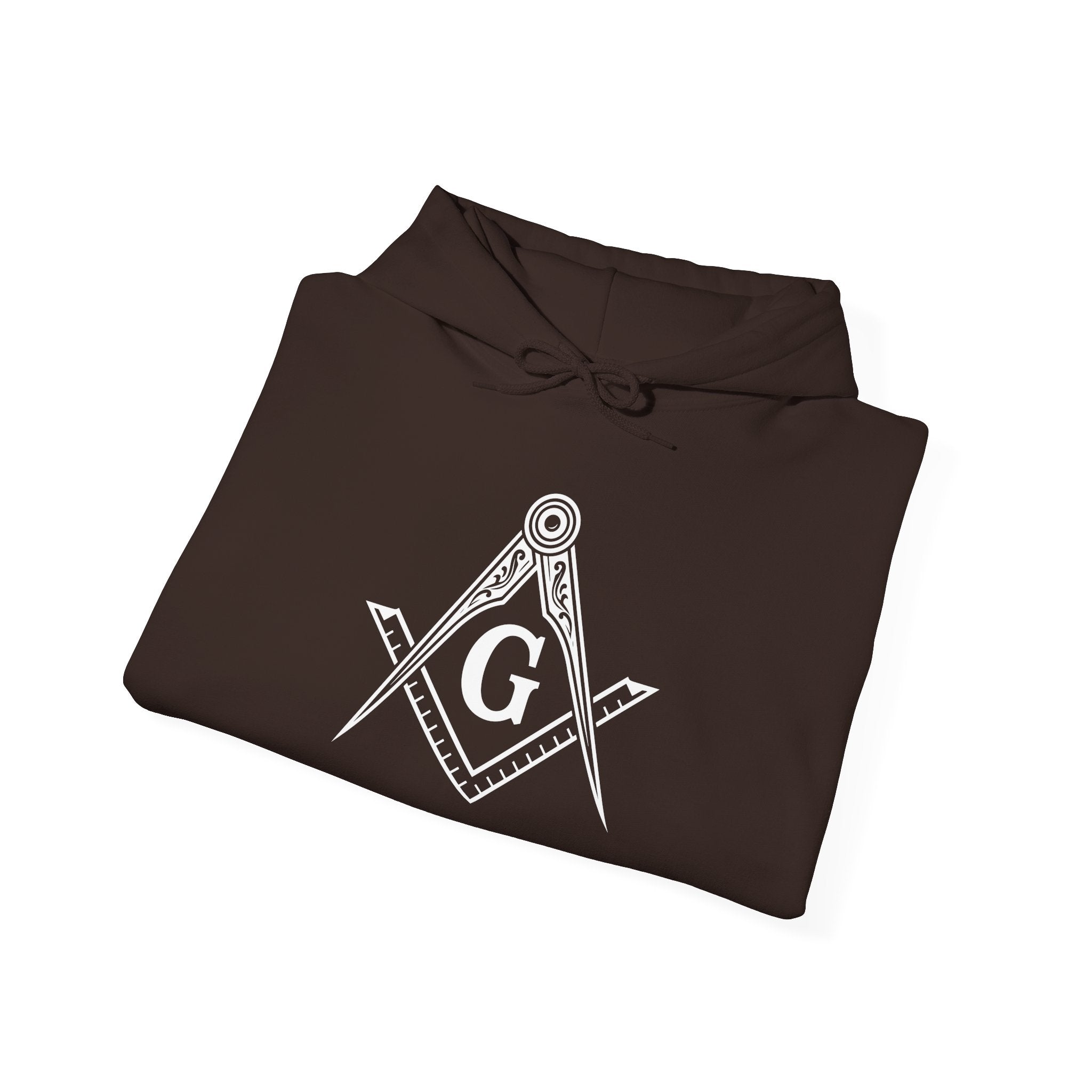 Freemason Symbol Hooded Sweatshirt - Cozy Unisex Pullovers for Masonic Events, Gift for Masons, Lodge Meetings, Everyday Wear