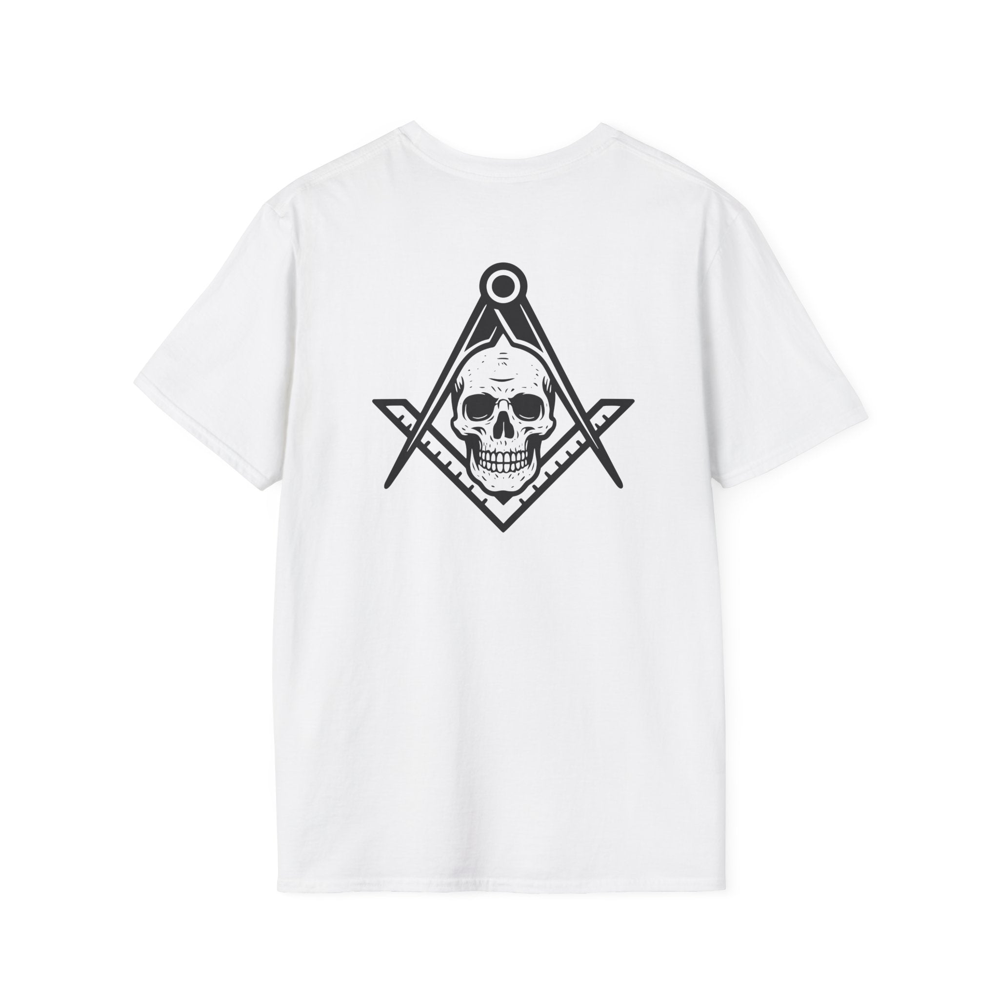 Masonic Skull Graphic Tee, Unisex Casual Shirt, Gift for Freemasons, Gothic Apparel, Spirituality T-Shirt
