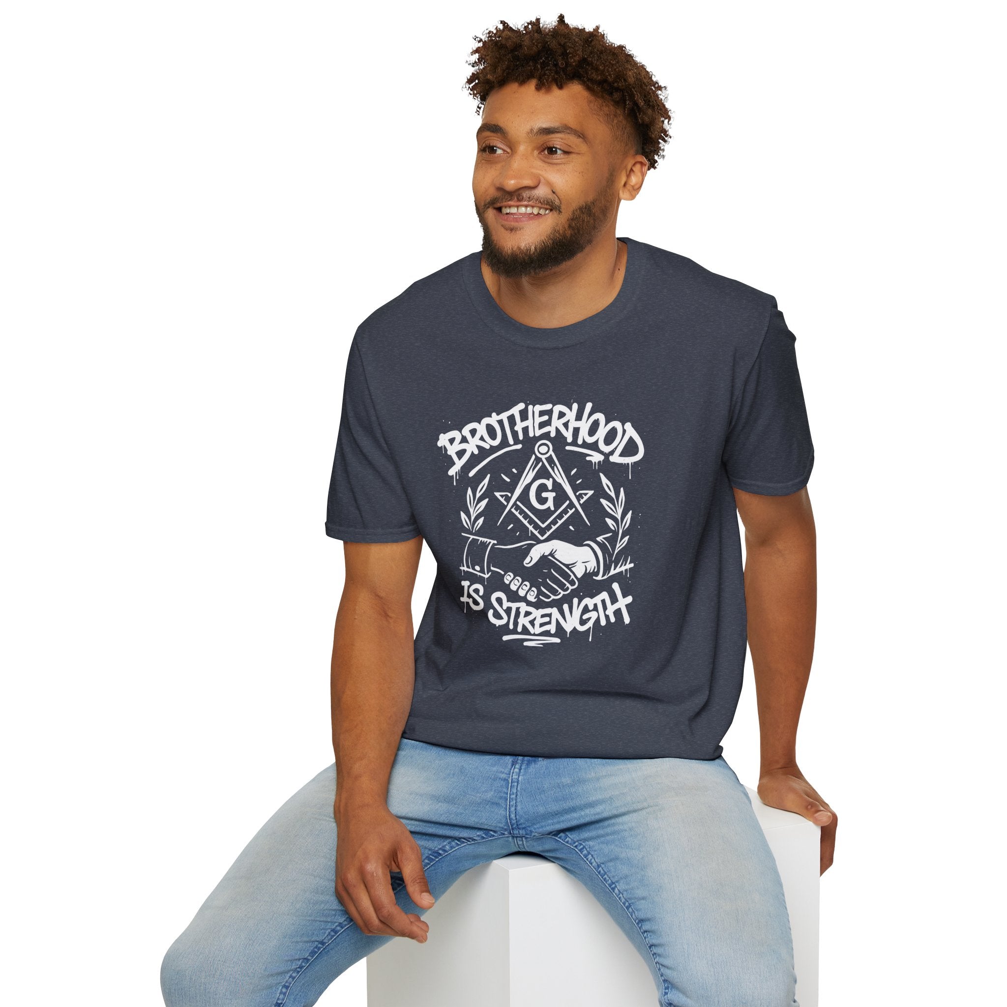 Brotherhood is Strength Unisex T-Shirt, Freemason Apparel, Gift for Masons, Brotherhood Tee, Casual Wear, Unique Graphic Tee
