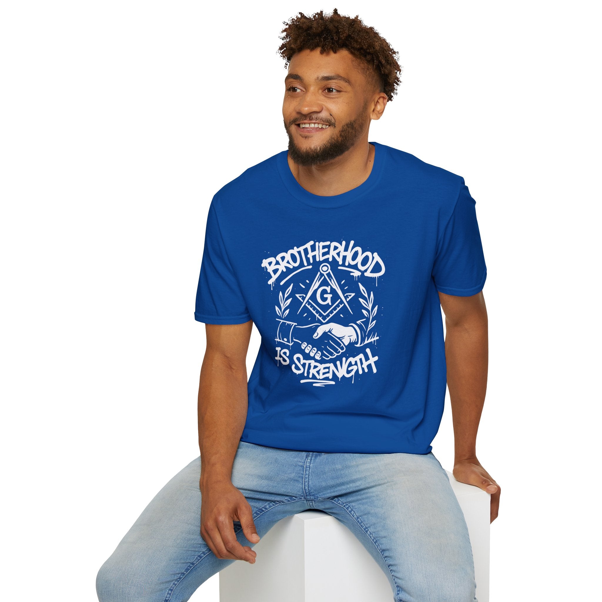 Brotherhood is Strength Unisex T-Shirt, Freemason Apparel, Gift for Masons, Brotherhood Tee, Casual Wear, Unique Graphic Tee