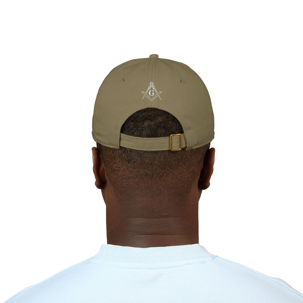 Stylish Organic Embroidered Baseball Cap, Trendy Hat for Everyday Wear, Perfect Gift for Freemasons, Unique Accessory for Casual [...]