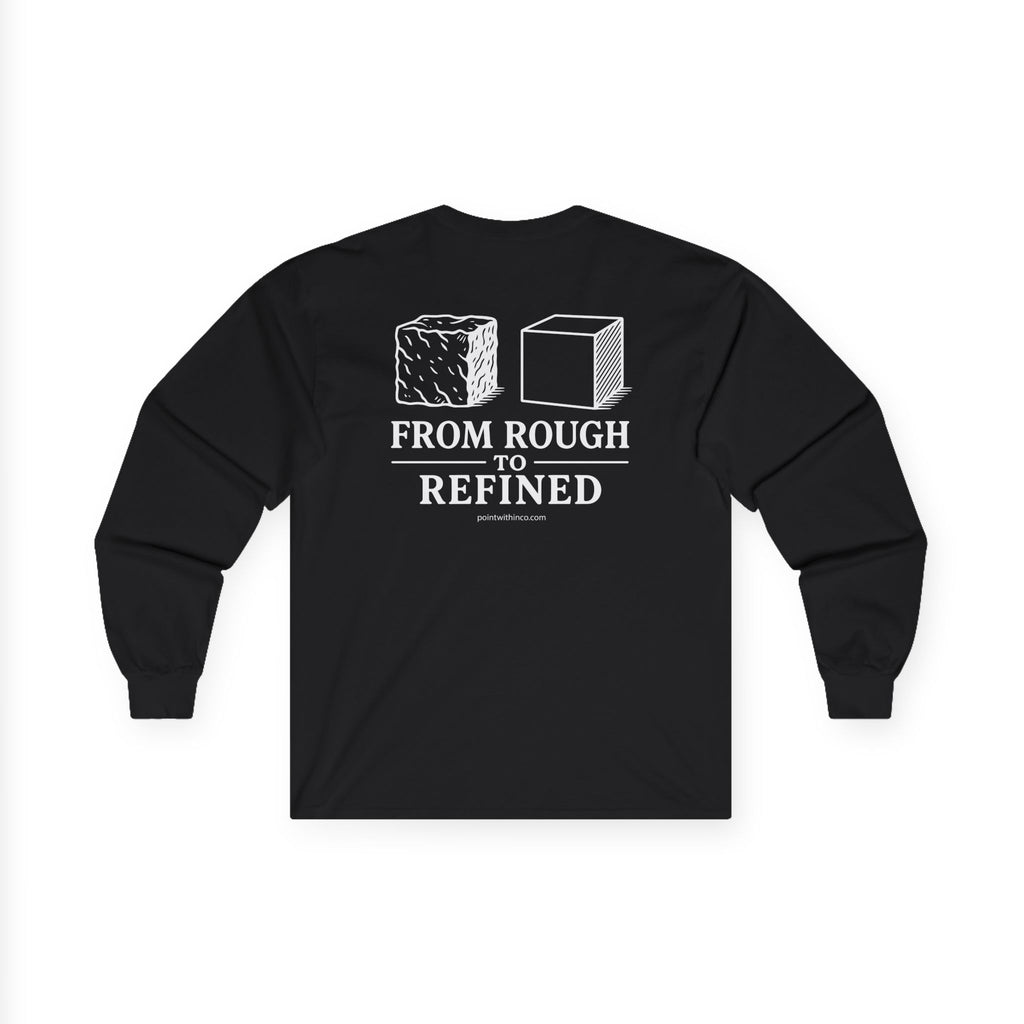 Unisex Inspirational Long Sleeve Tee, Motivational Shirt, Casual Wear, Gift for Men and Women, Self-Improvement Apparel, Life Journey Tee