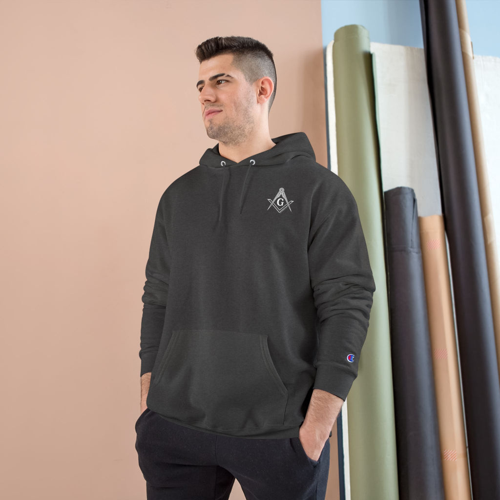 Masonic Champion Hoodie - Cozy Gift for Freemasons, Lodge Events, Brotherhood Celebrations, Casual Wear, Unique Occasions