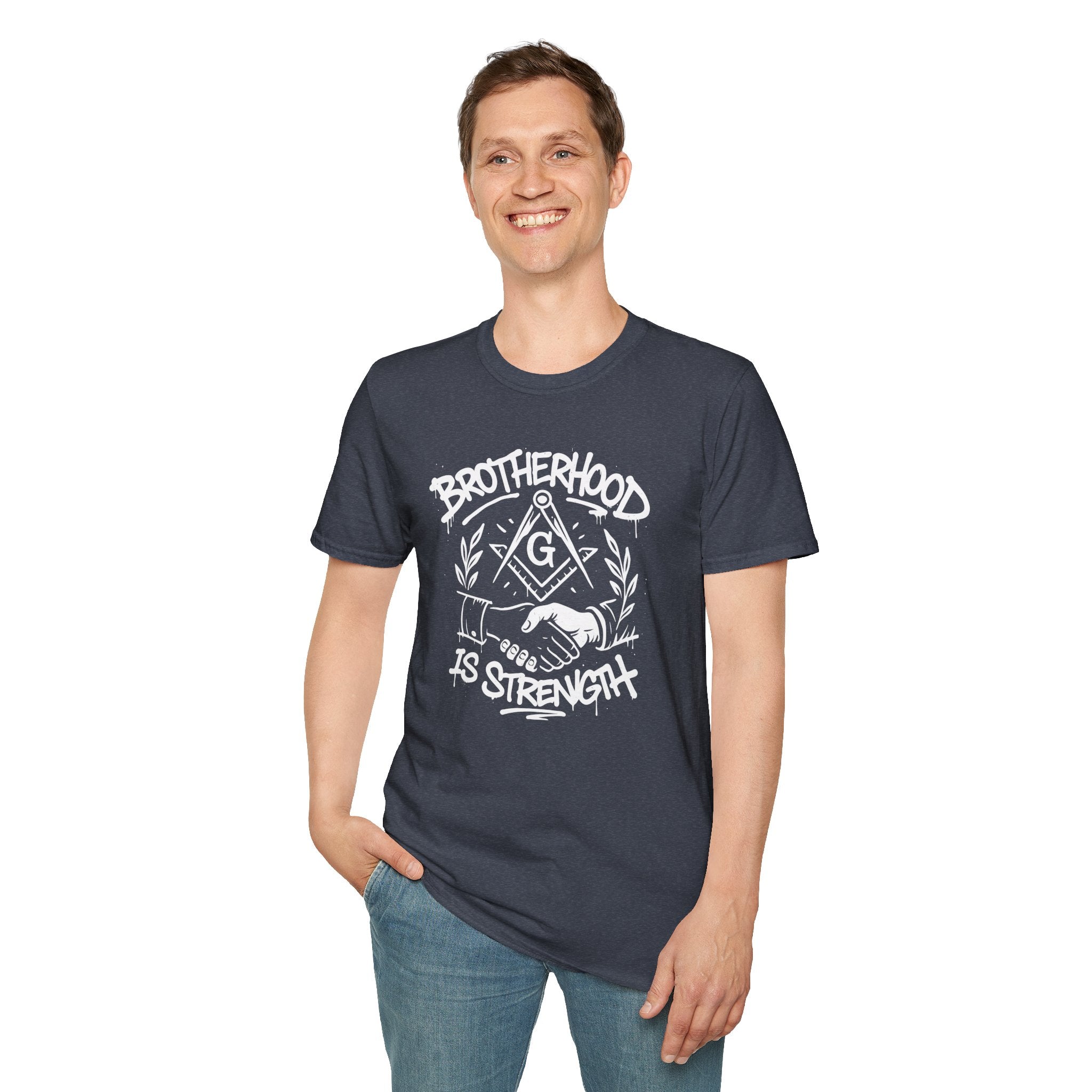 Brotherhood is Strength Unisex T-Shirt, Freemason Apparel, Gift for Masons, Brotherhood Tee, Casual Wear, Unique Graphic Tee