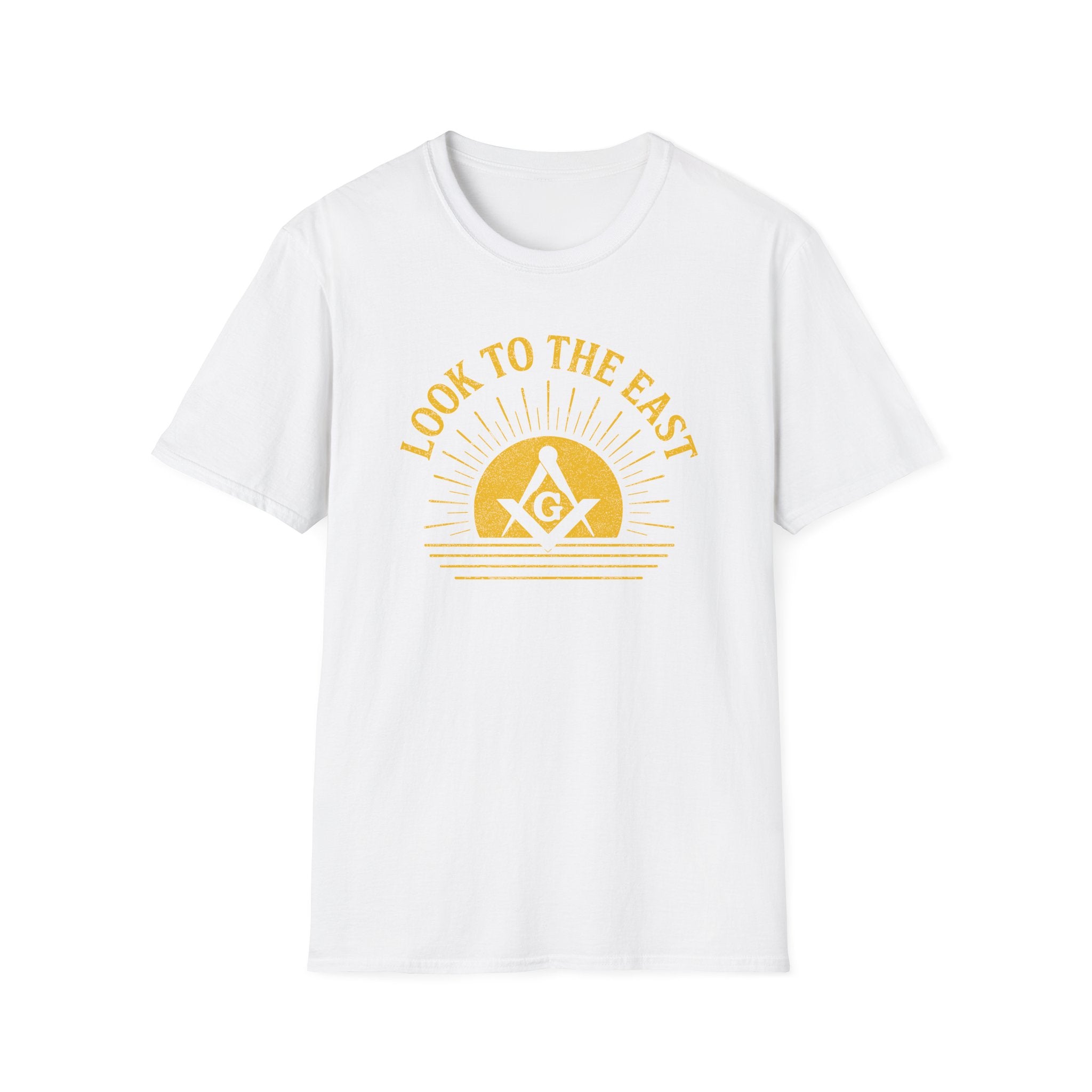 Unisex Inspirational Graphic T-Shirt, Look to the East Shirt, Casual Wear, Gift for Freemasons, Spiritual T-Shirt, Unisex Tee