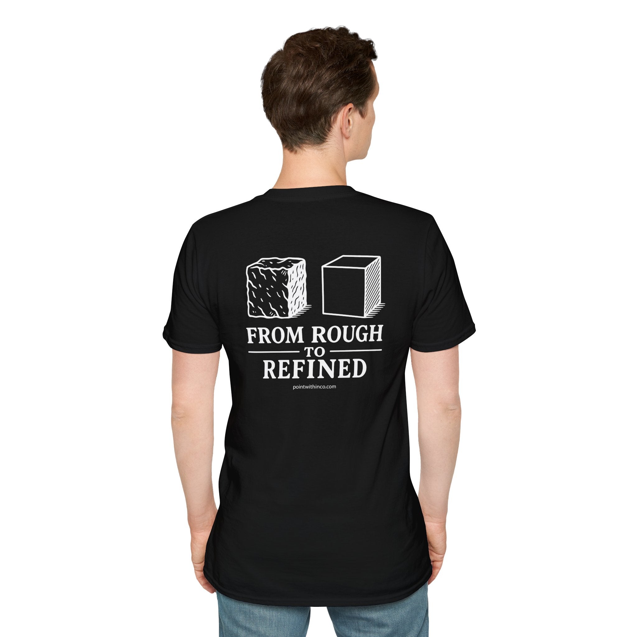Unisex Softstyle T-Shirt with Inspirational Design, Motivational Quote Tee, Comfortable Everyday Wear, Gift for Friends, Casual Graphic Tee