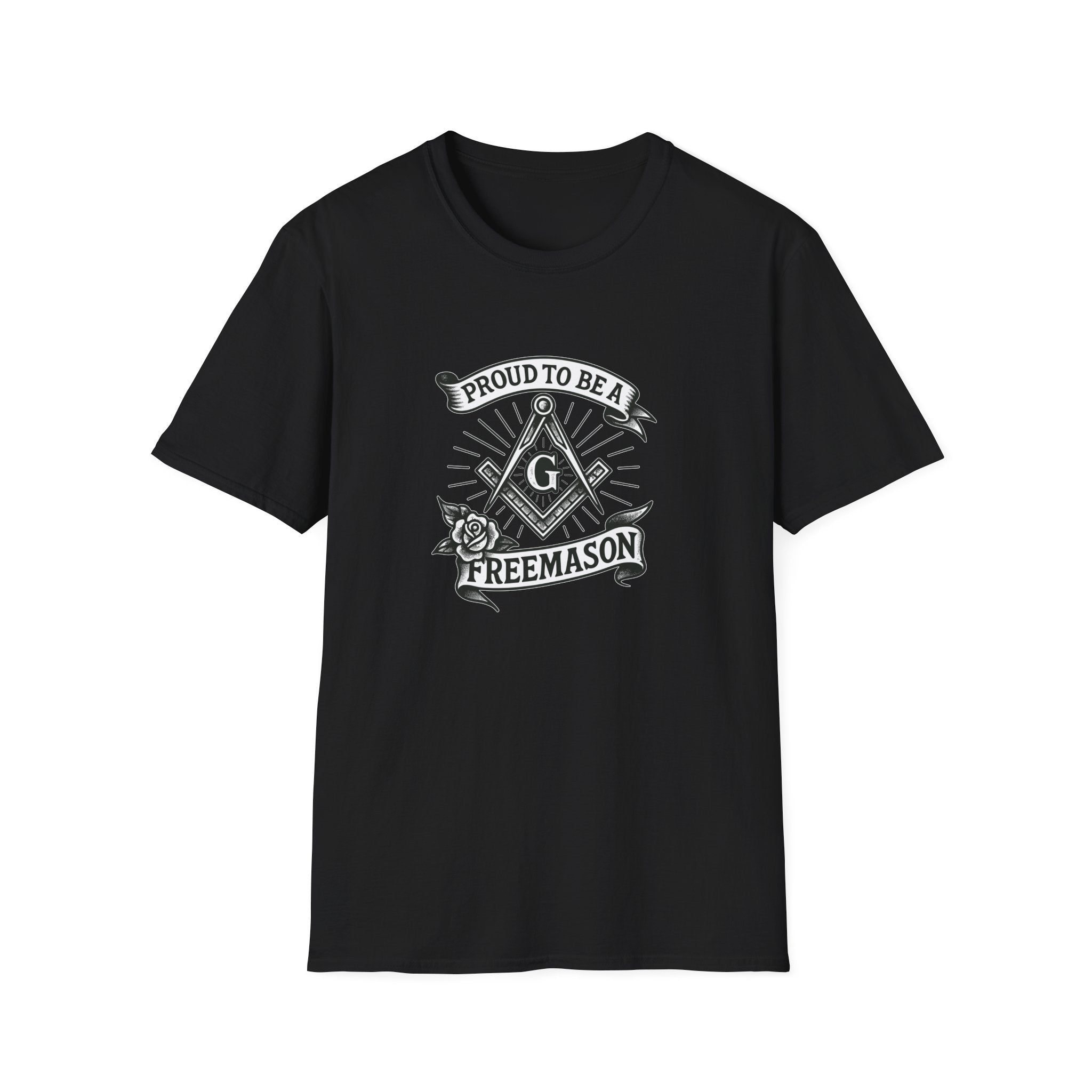 Proud Freemason Unisex Softstyle T-Shirt | Perfect for Masonic Events, Gifts for Brothers, Celebrations, Apparel, Everyday Wear