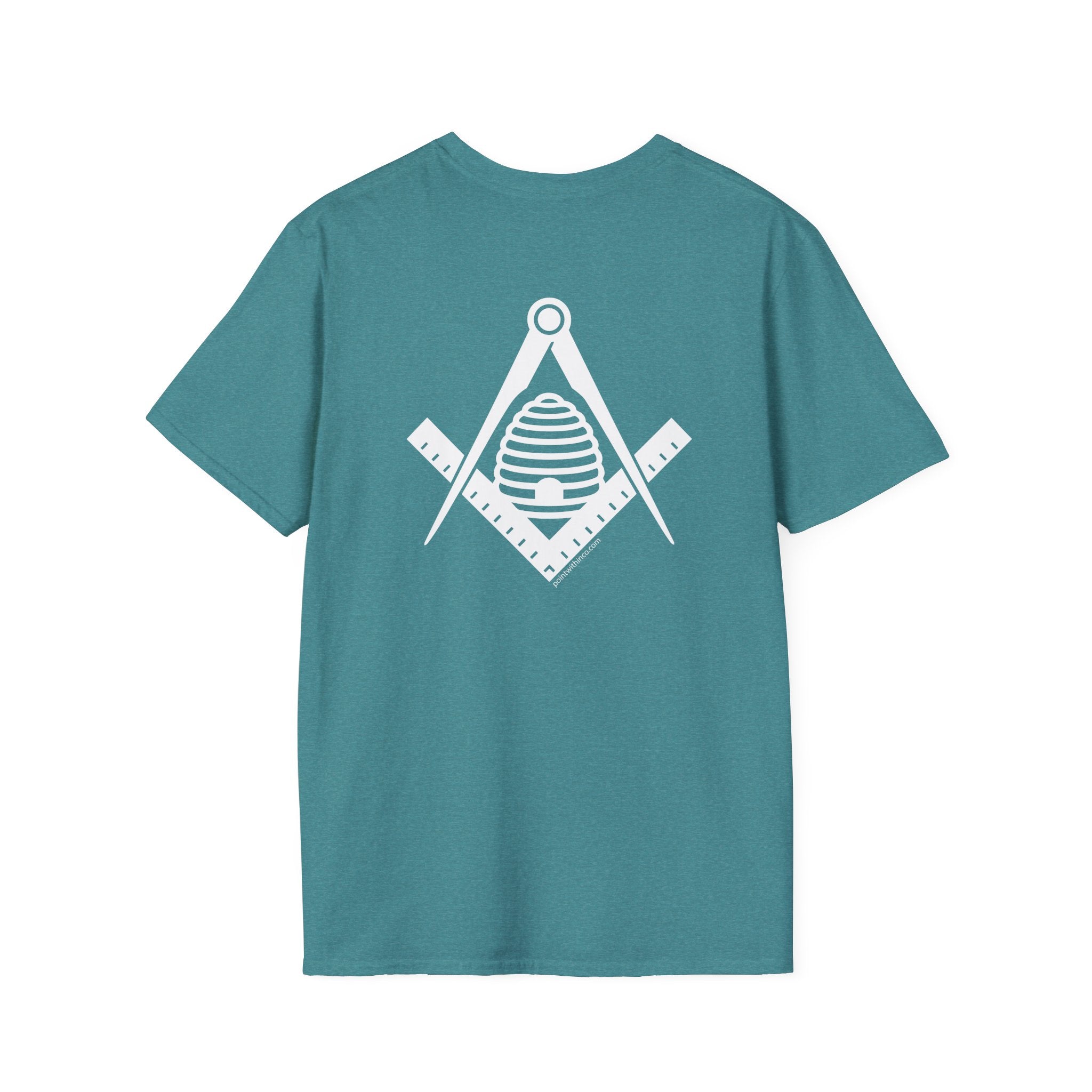 Masonic Graphic Tee, Unisex Softstyle T-Shirt, Freemason Gift, Symbolic Apparel, Lodge Wear, Brotherhood Shirt, Casual Fashion