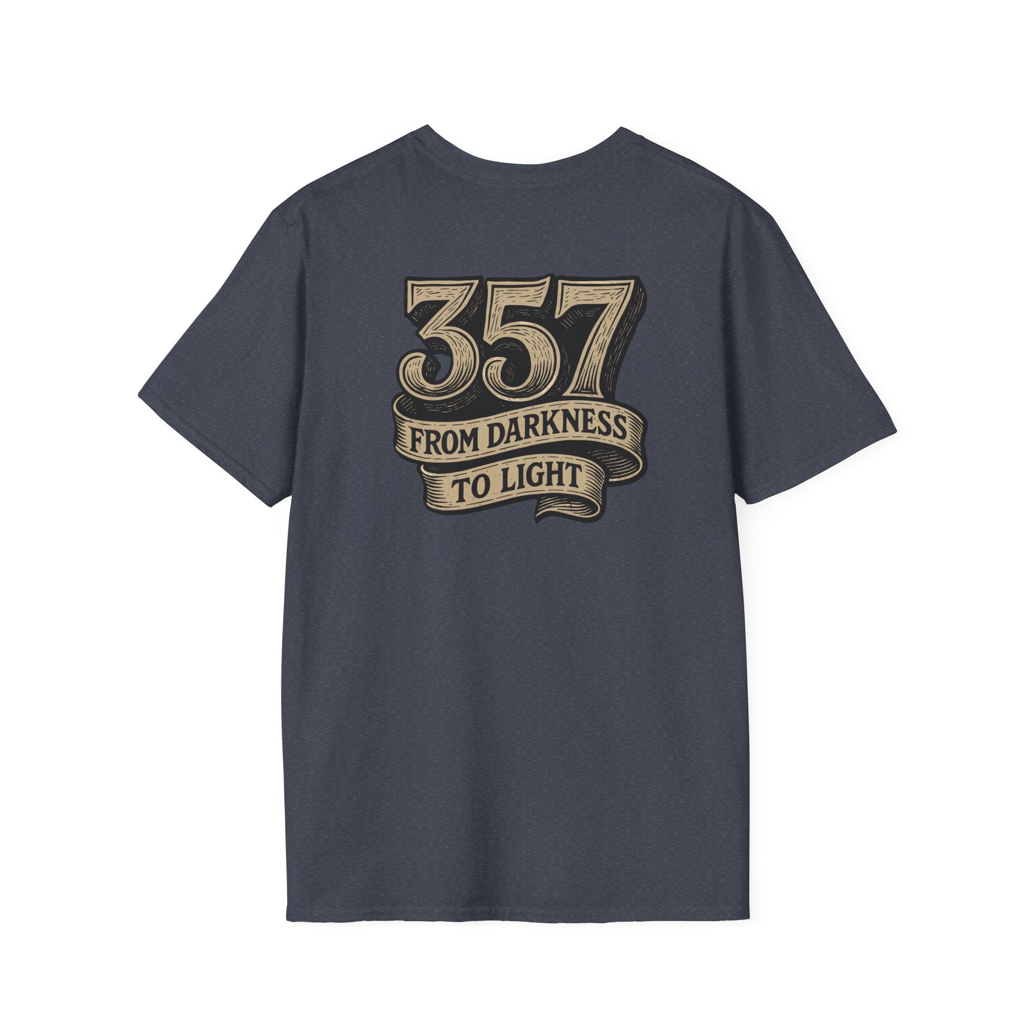 Freemason 357 Woodcut Unisex Softstyle T-Shirt, Casual Wear, Gift for Masonic Friends, Spiritual T-Shirt, Unique Brotherhood Tee