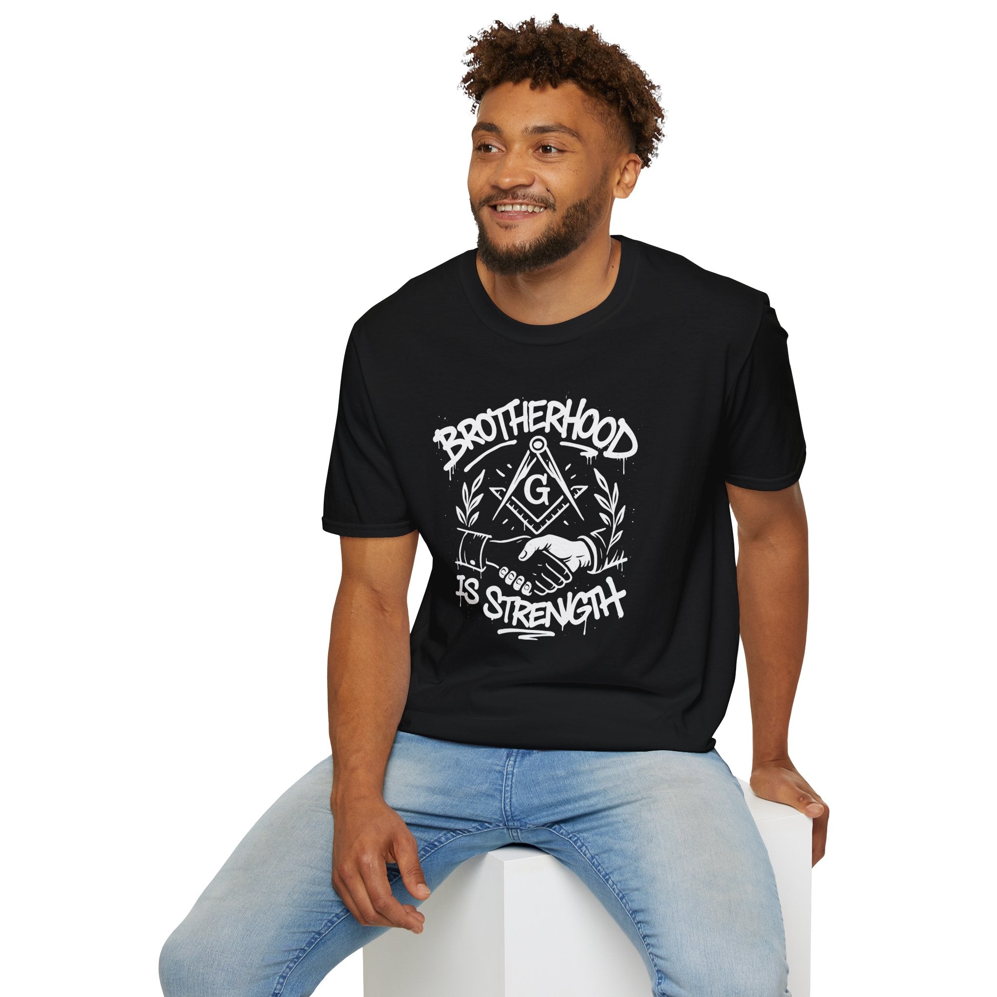 Brotherhood is Strength Unisex T-Shirt, Freemason Apparel, Gift for Masons, Brotherhood Tee, Casual Wear, Unique Graphic Tee