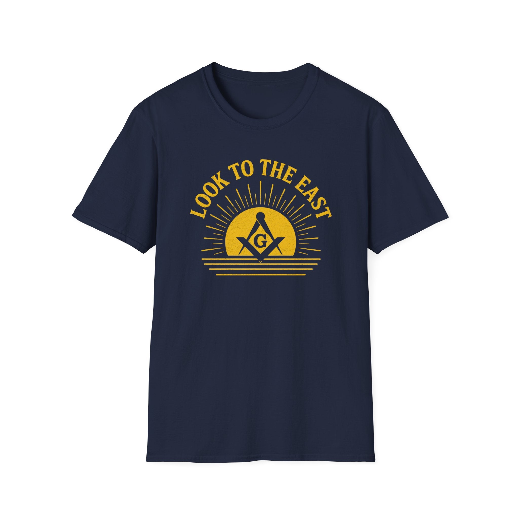 Unisex Inspirational Graphic T-Shirt, Look to the East Shirt, Casual Wear, Gift for Freemasons, Spiritual T-Shirt, Unisex Tee