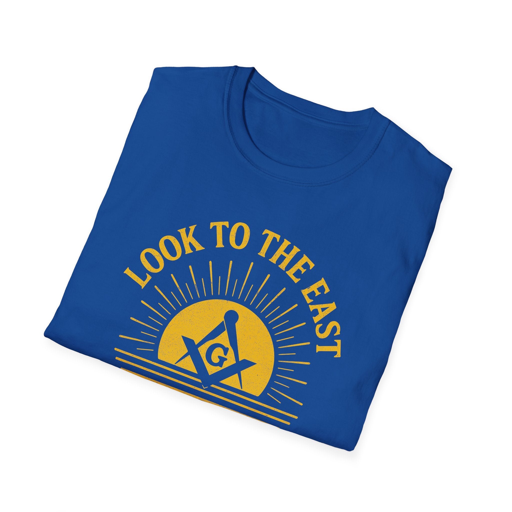Unisex Inspirational Graphic T-Shirt, Look to the East Shirt, Casual Wear, Gift for Freemasons, Spiritual T-Shirt, Unisex Tee