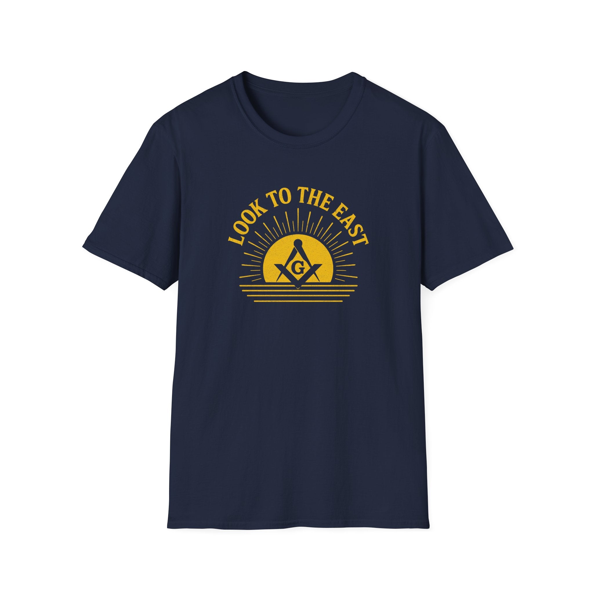 Unisex Inspirational Graphic T-Shirt, Look to the East Shirt, Casual Wear, Gift for Freemasons, Spiritual T-Shirt, Unisex Tee