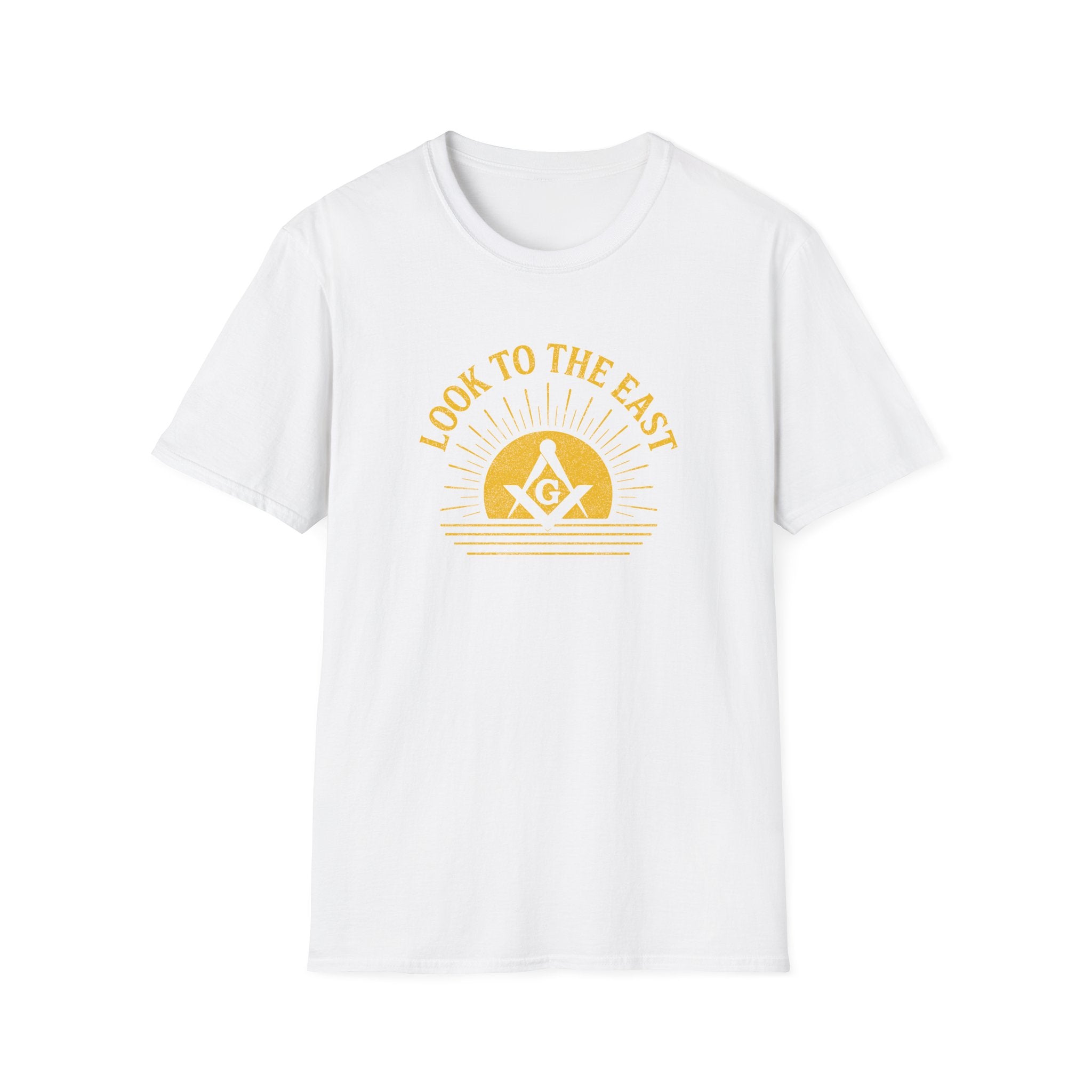 Unisex Inspirational Graphic T-Shirt, Look to the East Shirt, Casual Wear, Gift for Freemasons, Spiritual T-Shirt, Unisex Tee