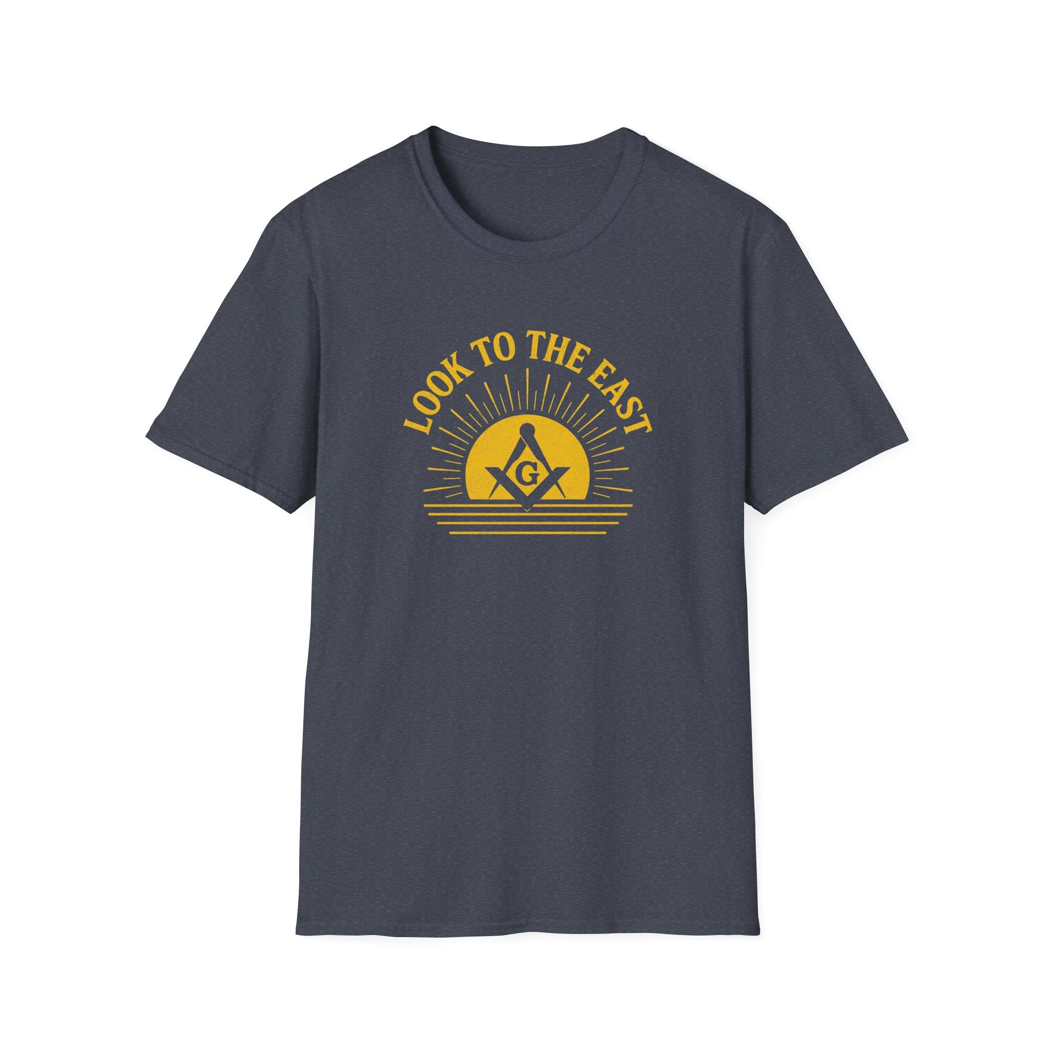 Unisex Inspirational Graphic T-Shirt, Look to the East Shirt, Casual Wear, Gift for Freemasons, Spiritual T-Shirt, Unisex Tee