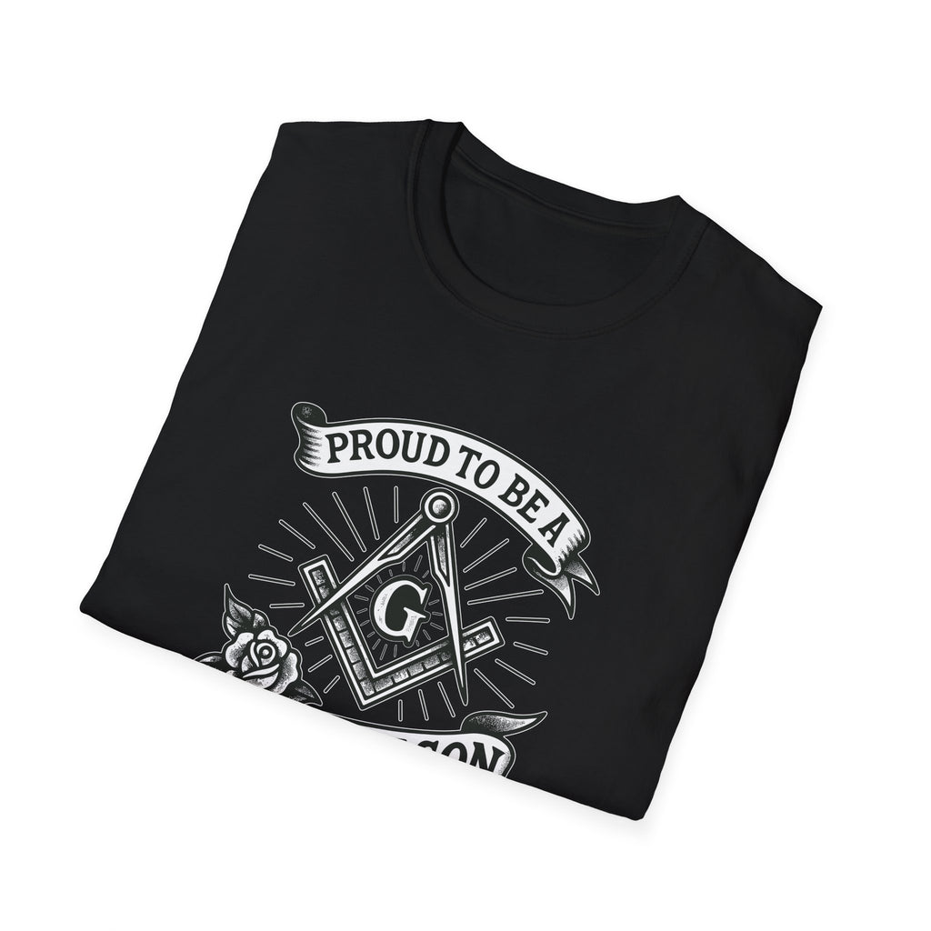Proud Freemason Unisex Softstyle T-Shirt | Perfect for Masonic Events, Gifts for Brothers, Celebrations, Apparel, Everyday Wear