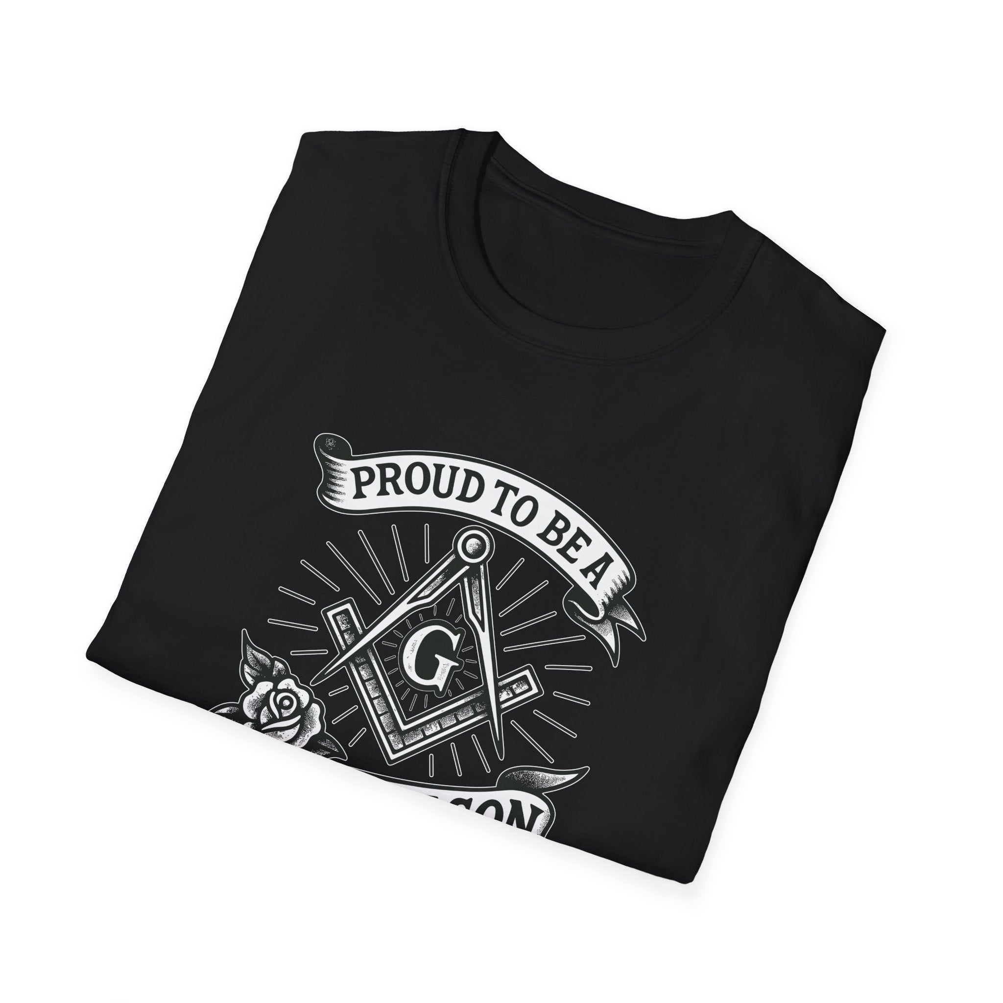 Proud Freemason Unisex Softstyle T-Shirt | Perfect for Masonic Events, Gifts for Brothers, Celebrations, Apparel, Everyday Wear