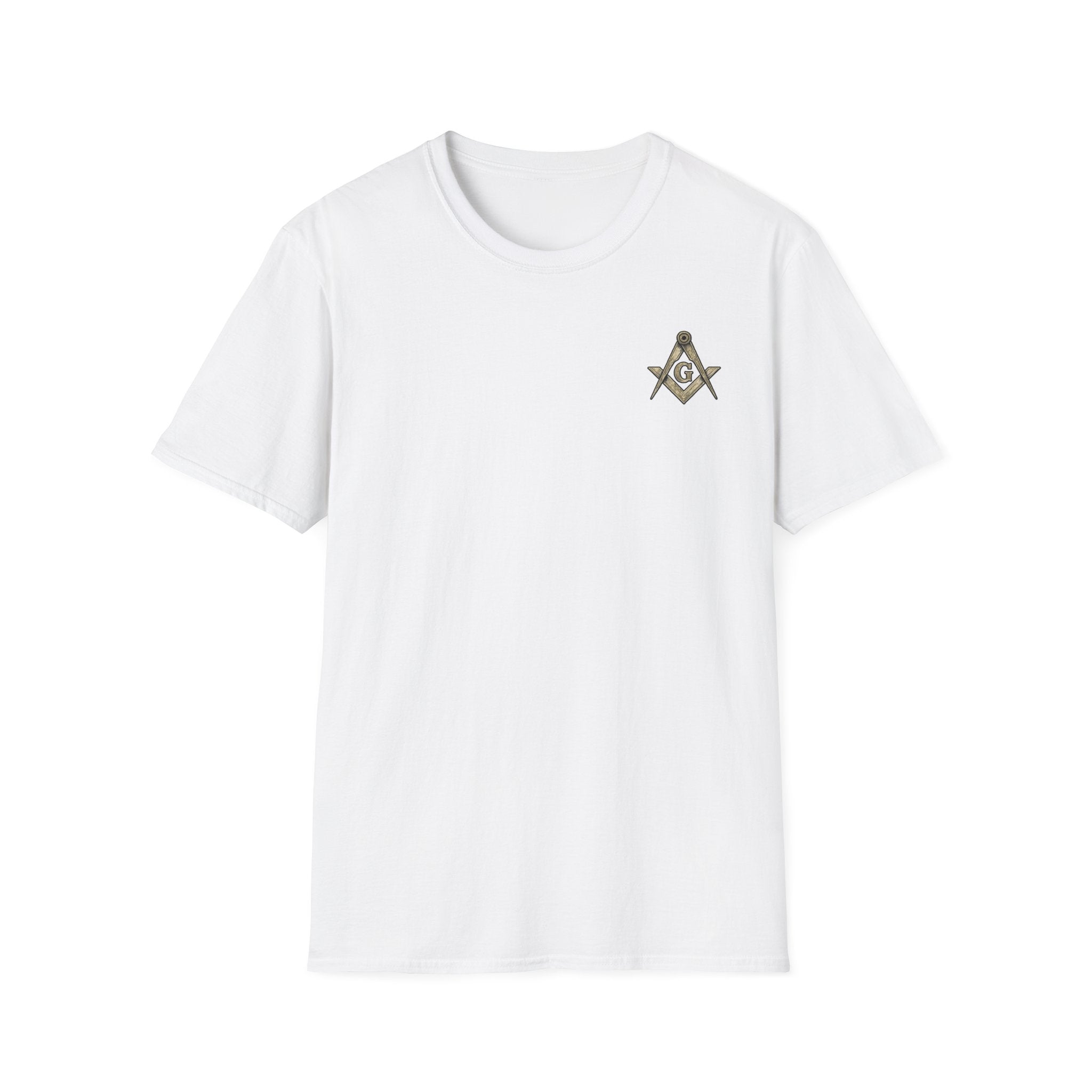Freemason 357 Woodcut Unisex Softstyle T-Shirt, Casual Wear, Gift for Masonic Friends, Spiritual T-Shirt, Unique Brotherhood Tee