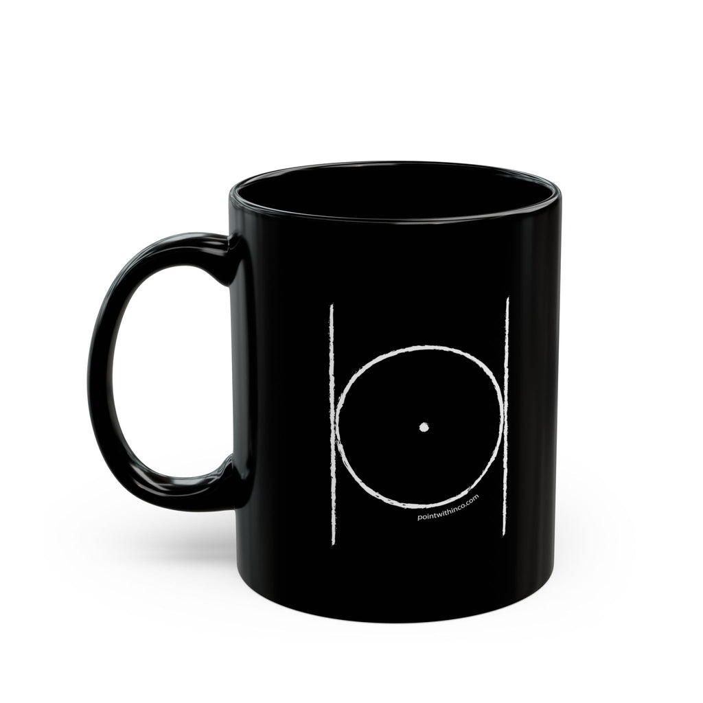 Chic Black Coffee Mug for Minimalist Lovers, Modern Tea Cup, Sleek Gift, Office Decor, Morning Motivation
