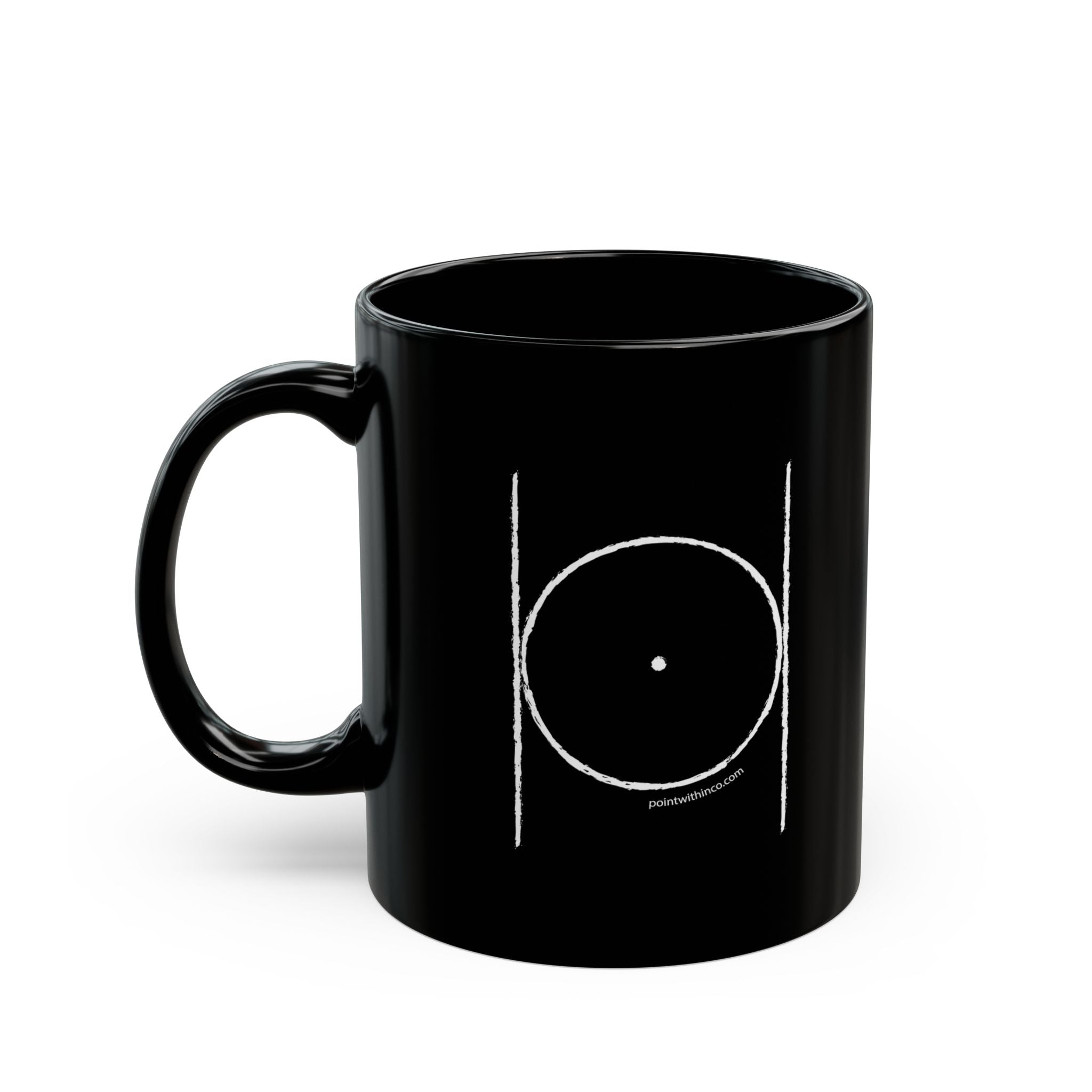Chic Black Coffee Mug for Minimalist Lovers, Modern Tea Cup, Sleek Gift, Office Decor, Morning Motivation
