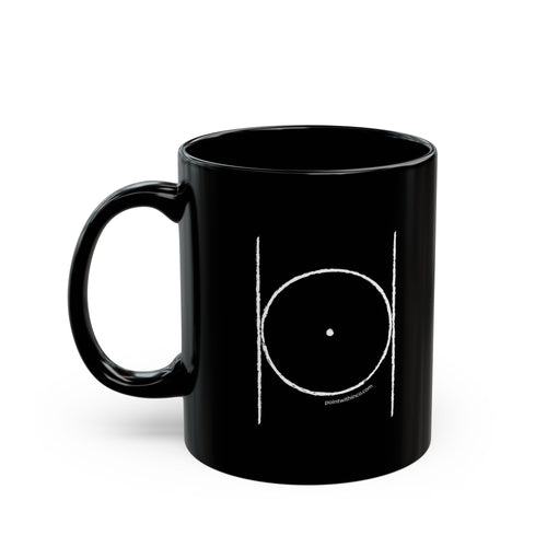 Chic Black Coffee Mug for Minimalist Lovers, Modern Tea Cup, Sleek Gift, Office Decor, Morning Motivation