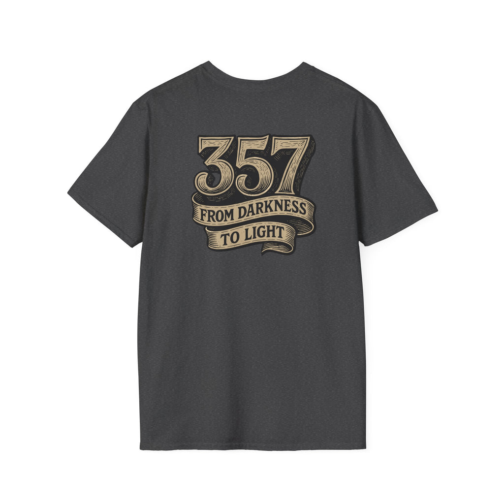 Freemason 357 Woodcut Unisex Softstyle T-Shirt, Casual Wear, Gift for Masonic Friends, Spiritual T-Shirt, Unique Brotherhood Tee