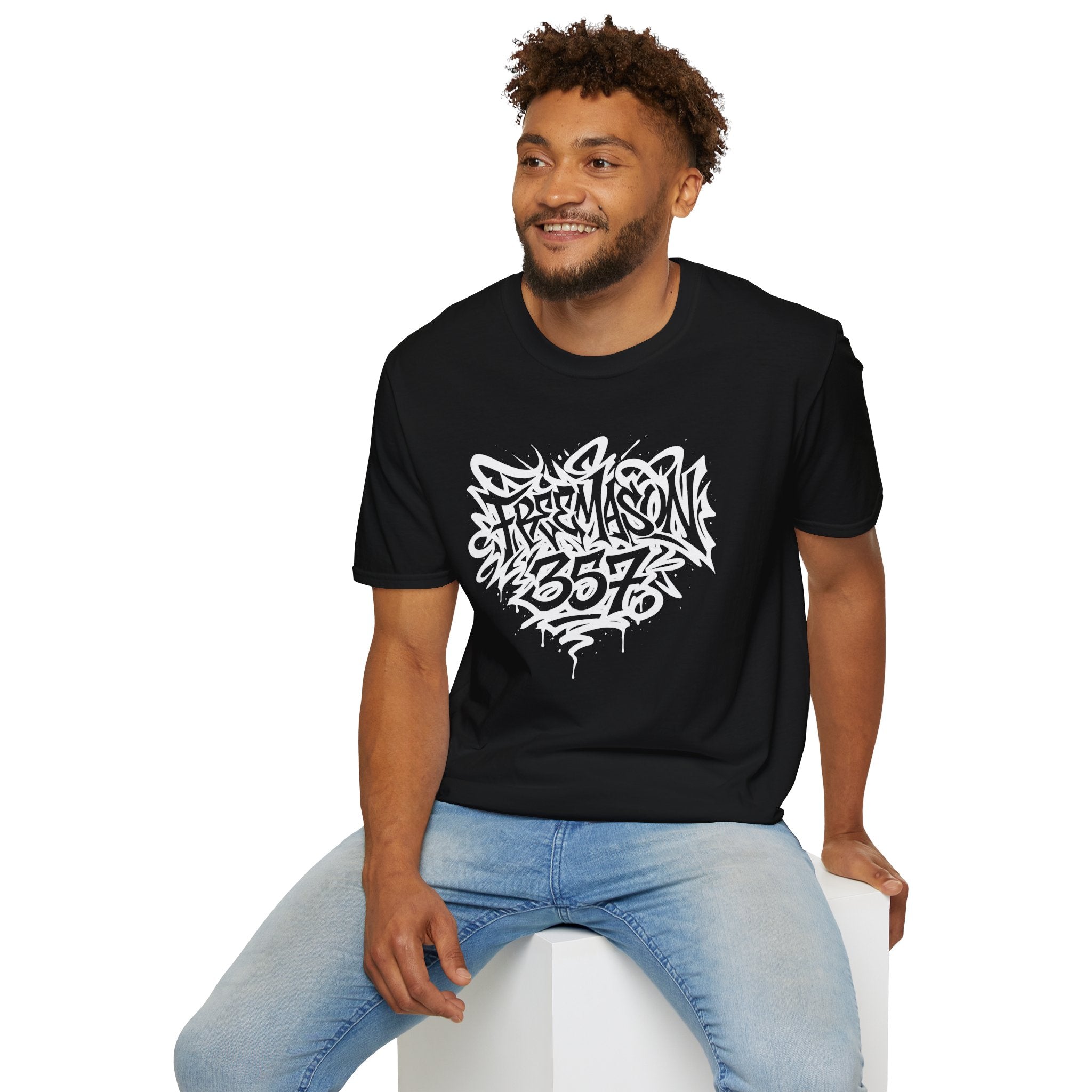 Unisex Graffiti Free Mason T-Shirt, Stylish Urban Wear, Street Style Tee, Unique Gift for Graffiti Lovers, Casual Everyday Shirt