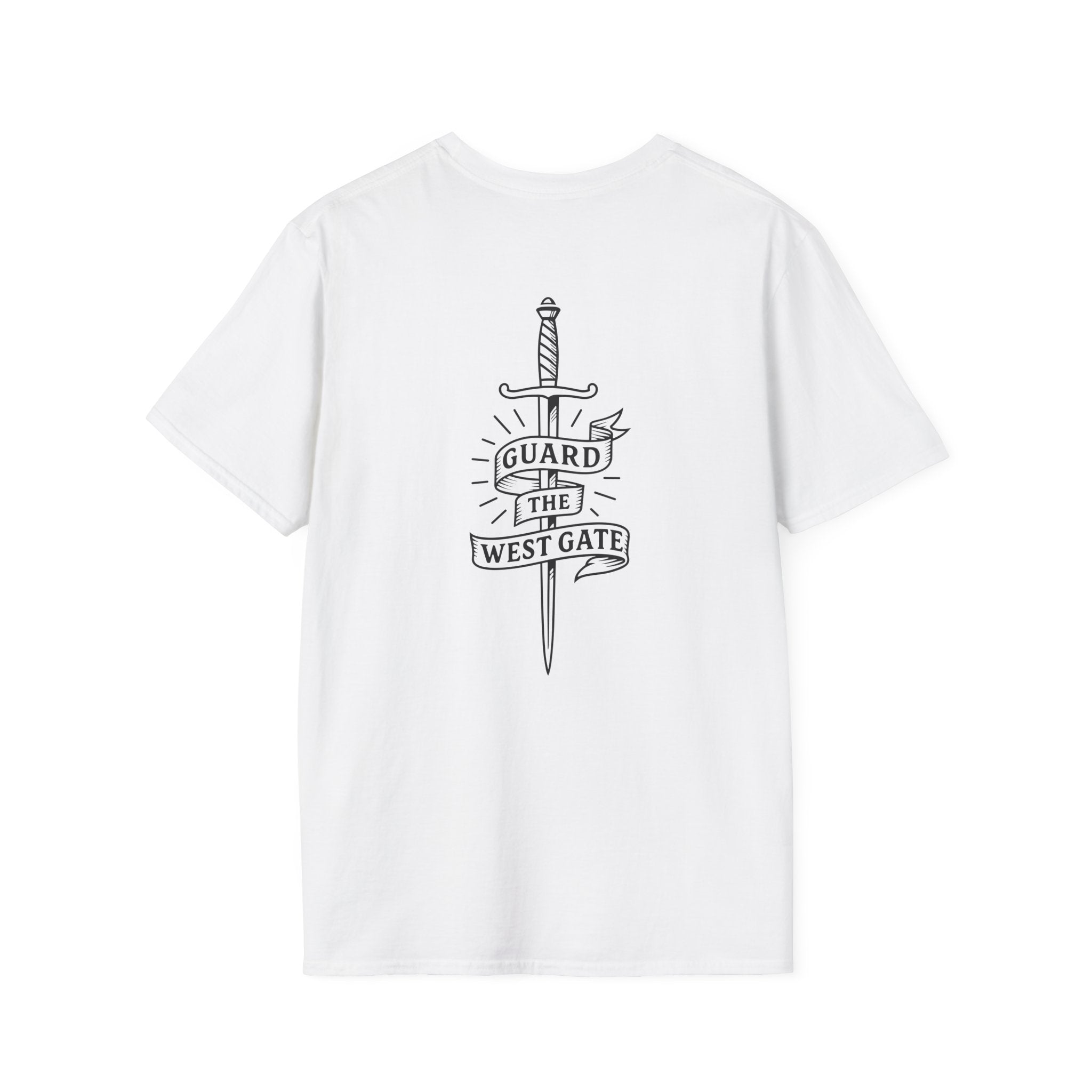 Guard the West Gate Graphic T-Shirt, Casual Unisex Tee, Gift for Friends, Vintage Style, Festival Wear, Everyday Comfort