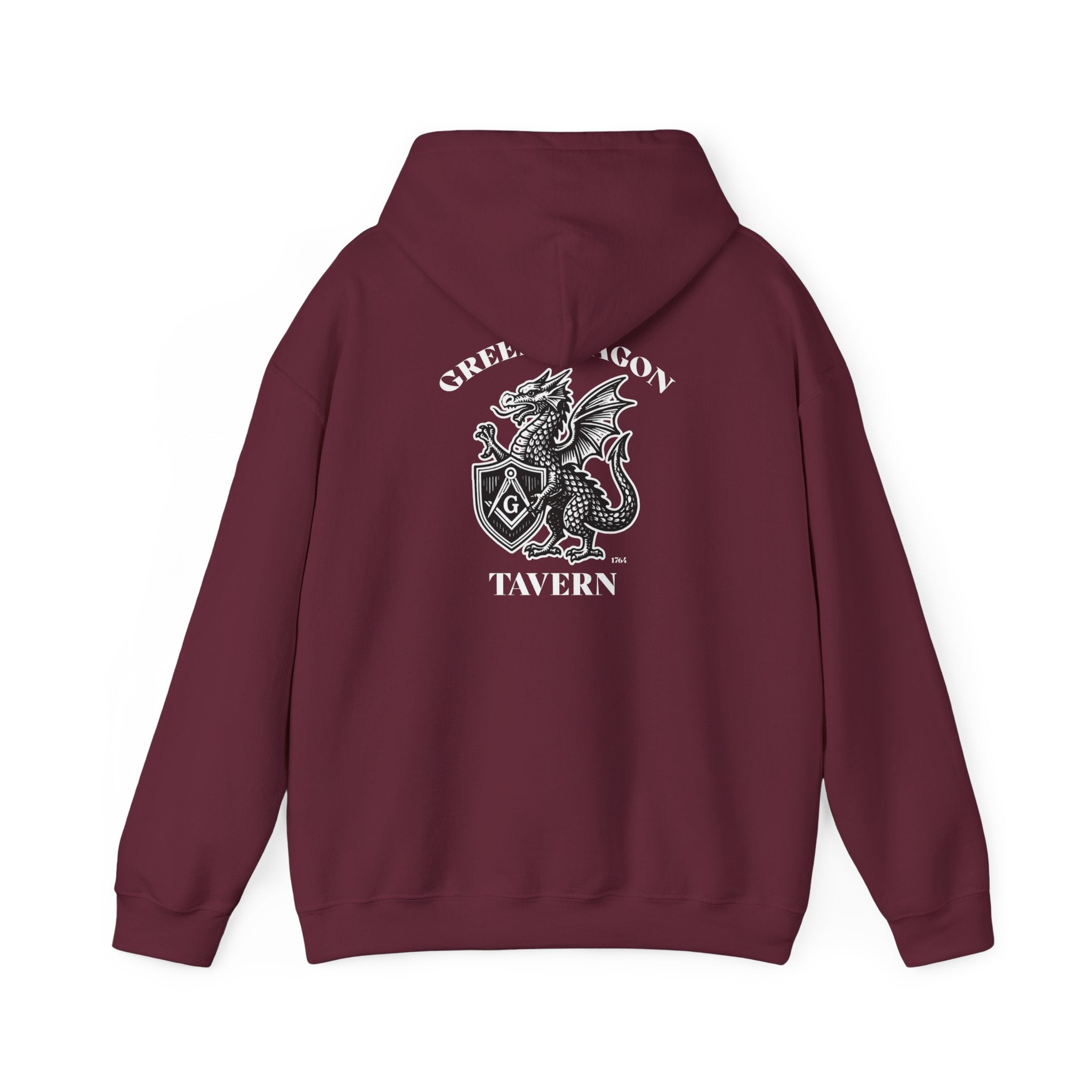 Vintage Green Dragon Tavern Hoodie, Cozy Unisex Sweatshirt, Perfect for Gamers, Fantasy Lovers, Gift for D&D Enthusiasts, Casual Wear