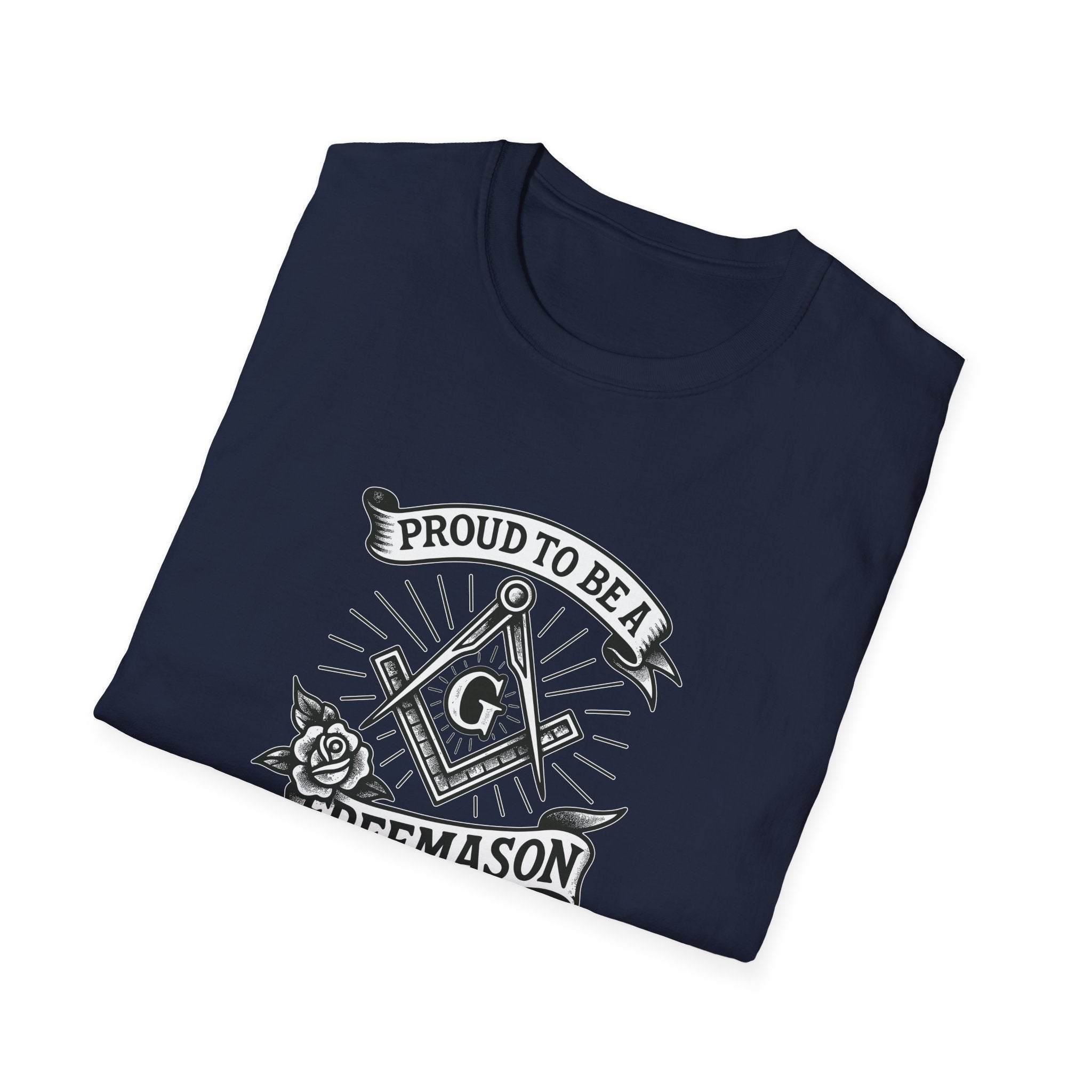 Proud Freemason Unisex Softstyle T-Shirt | Perfect for Masonic Events, Gifts for Brothers, Celebrations, Apparel, Everyday Wear