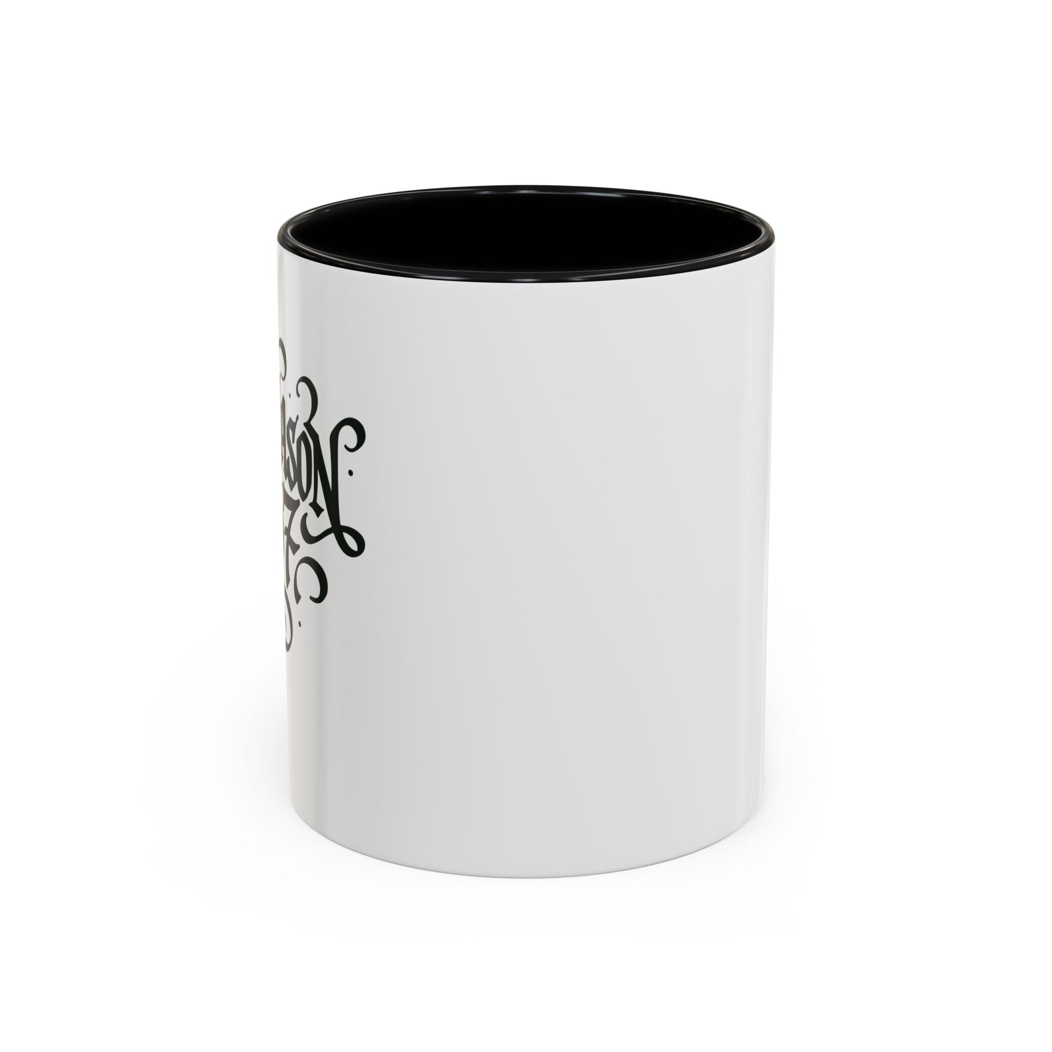 Stylish Accent Coffee Mug, Black and White Design, Perfect for Home Office, Gift for Coffee Lovers, Unique Kitchen Decor, Ideal for Holidays